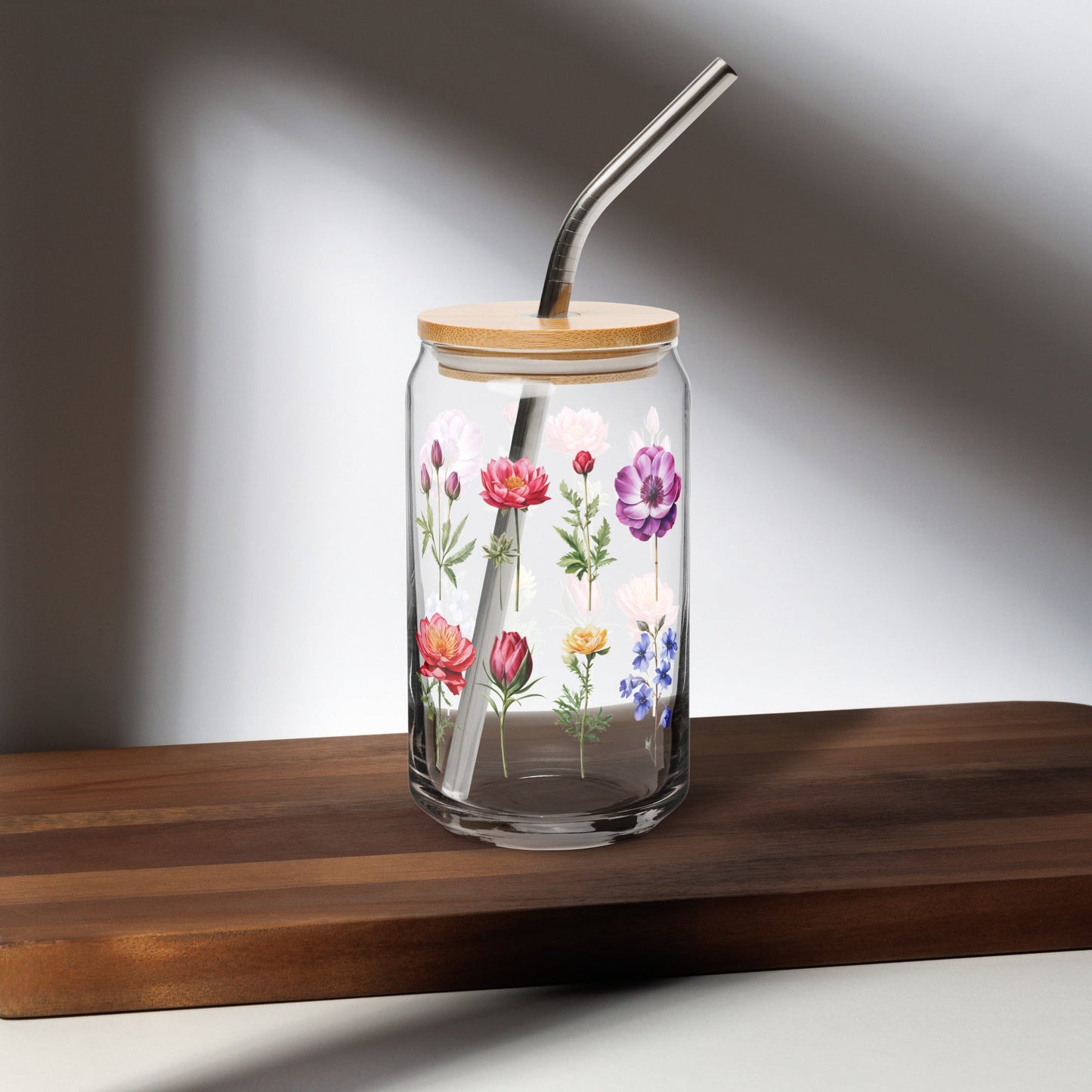 Flower Garden Can - shaped Glass - Can - Shaped Glass - Discovery Co.