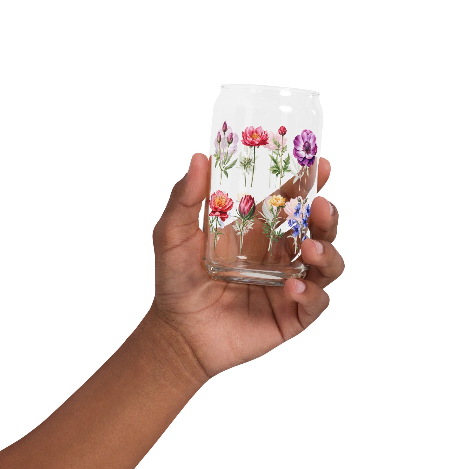 Flower Garden Can - shaped Glass - Can - Shaped Glass - Discovery Co.