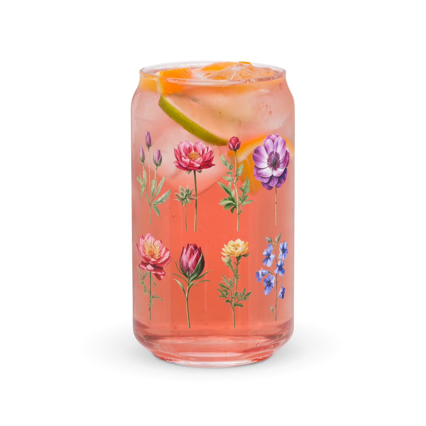 Flower Garden Can - shaped Glass - Can - Shaped Glass - Discovery Co.