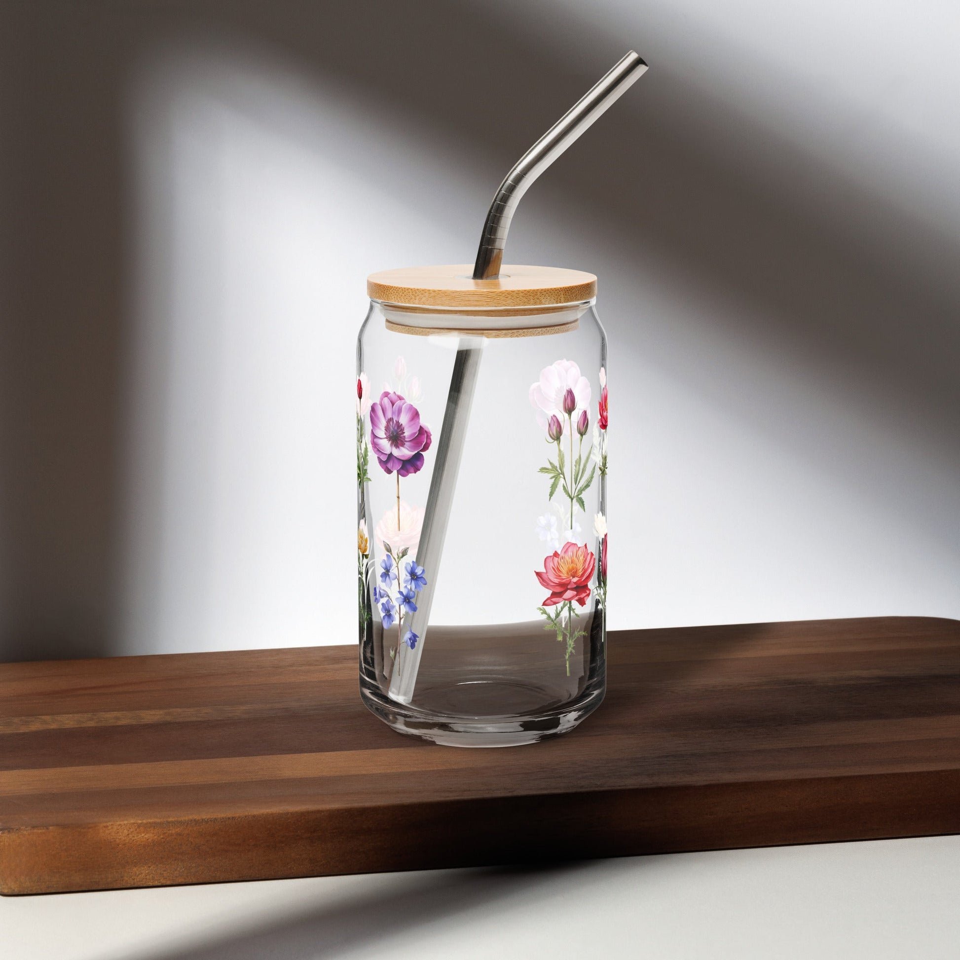 Flower Garden Can - shaped Glass - Can - Shaped Glass - Discovery Co.