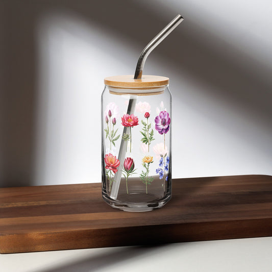 Flower Garden Can - shaped Glass - Can - Shaped Glass - Discovery Co.
