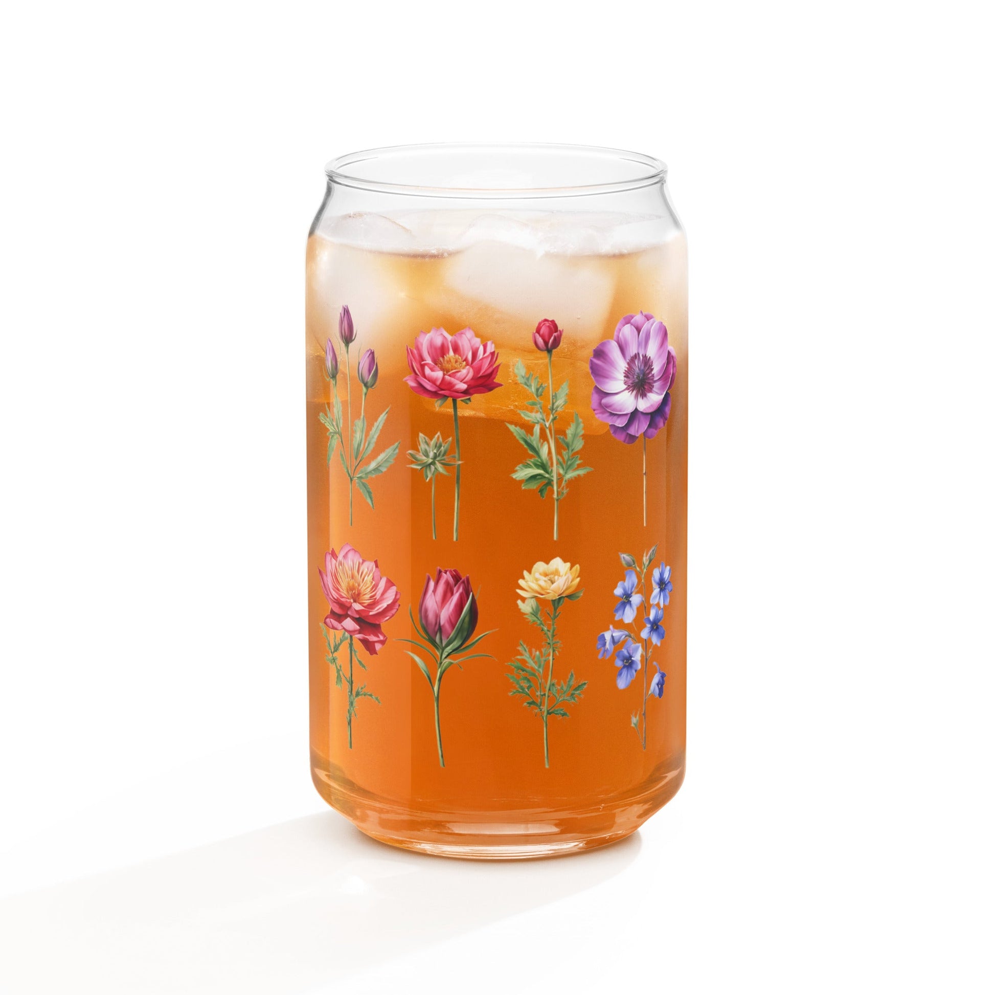 Flower Garden Can - shaped Glass - Can - Shaped Glass - Discovery Co.