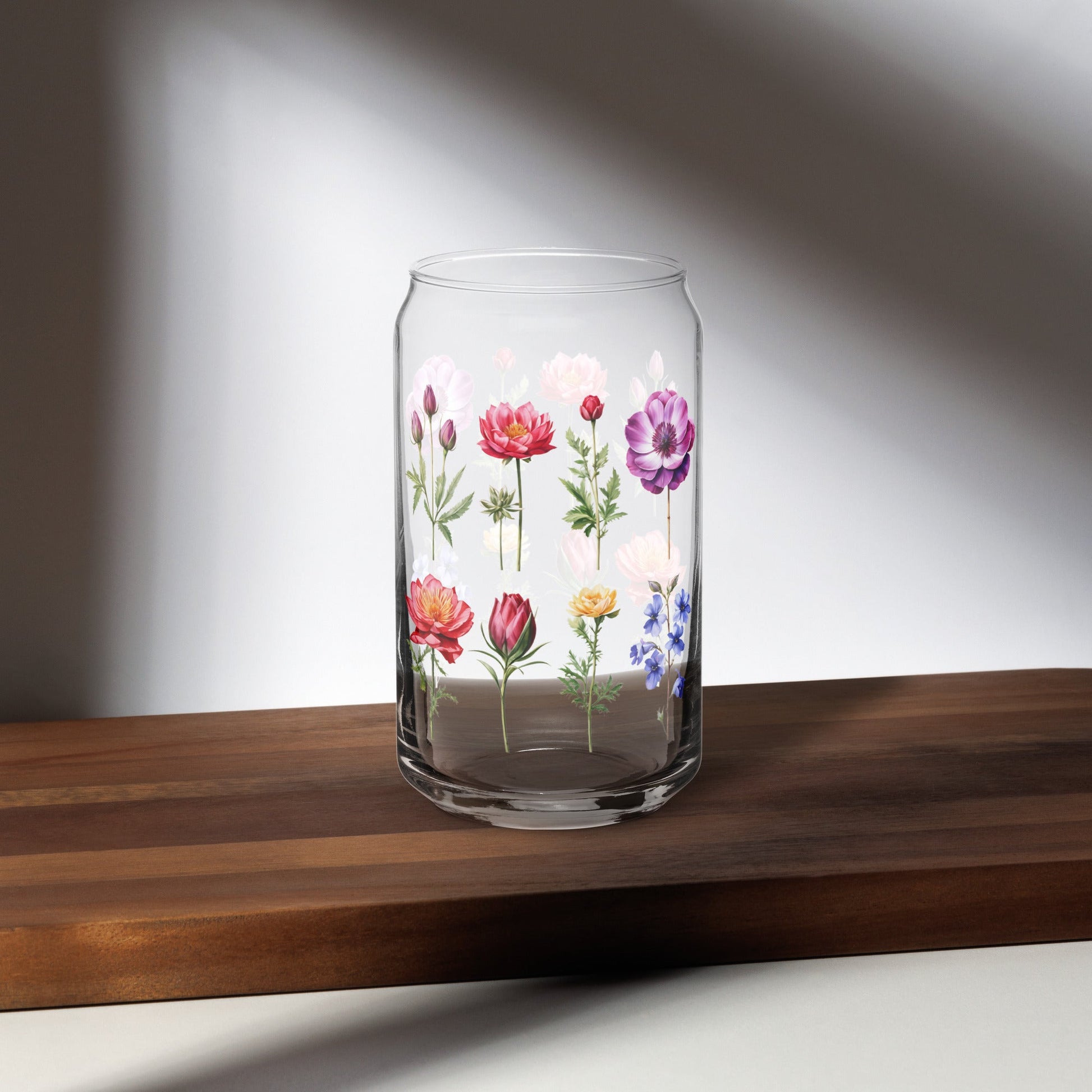 Flower Garden Can - shaped Glass - Can - Shaped Glass - Discovery Co.