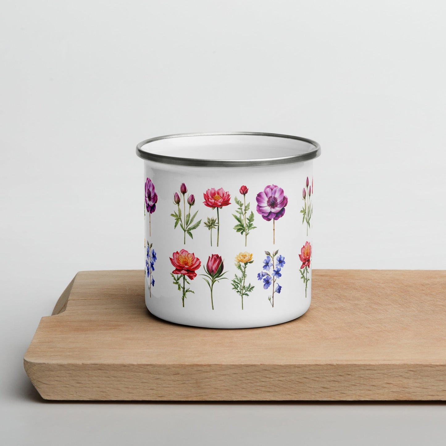 Flower Garden Enamel Mug (12 oz) - Mugs - Discovery Co.