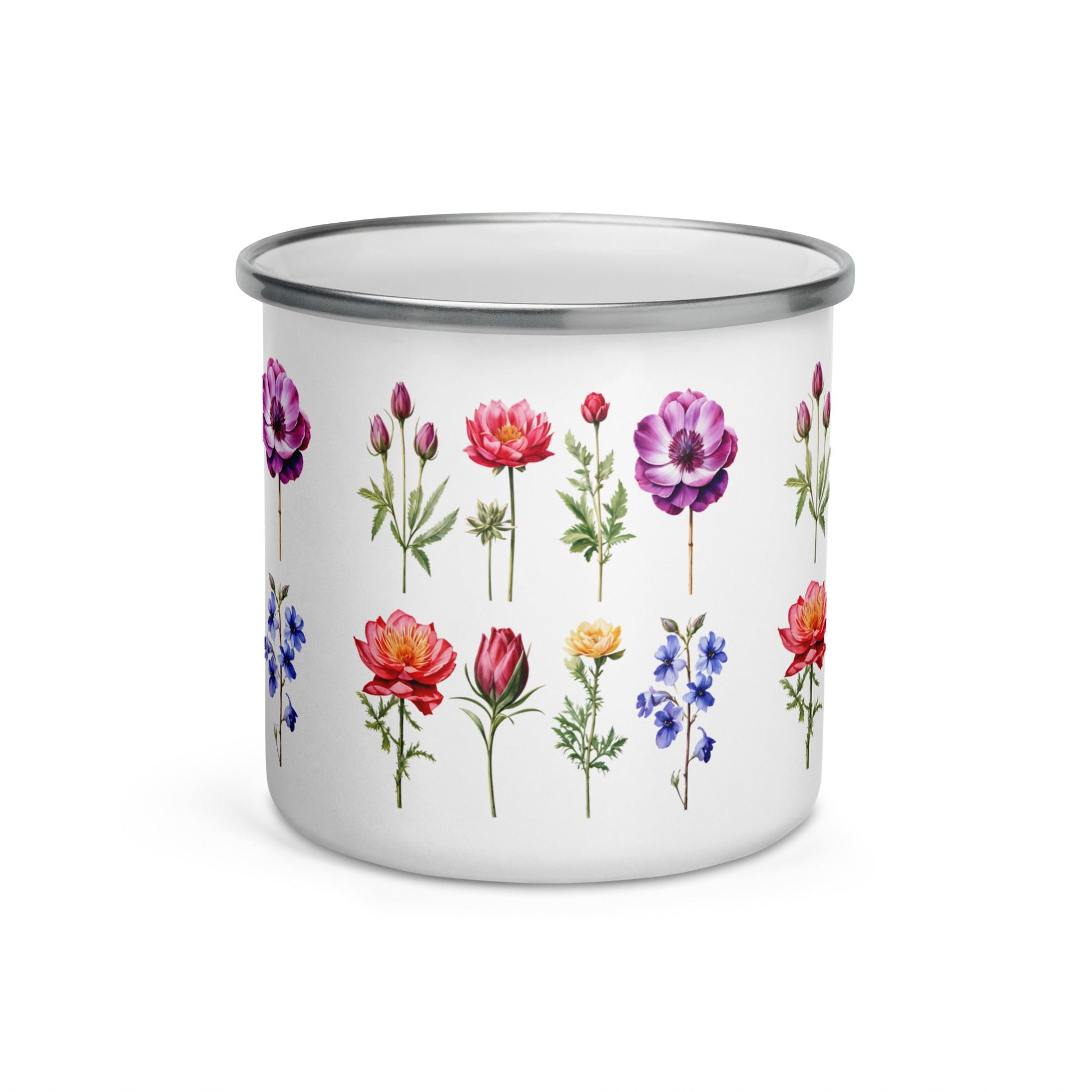 Flower Garden Enamel Mug (12 oz) - Mugs - Discovery Co.