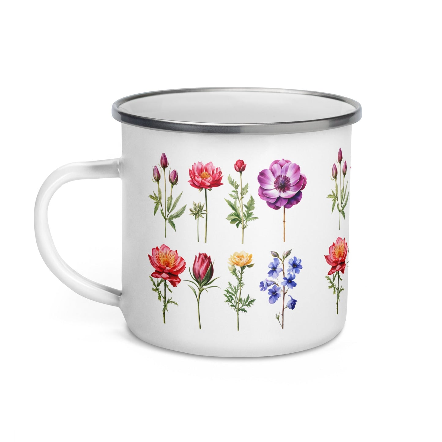 Flower Garden Enamel Mug (12 oz) - Mugs - Discovery Co.