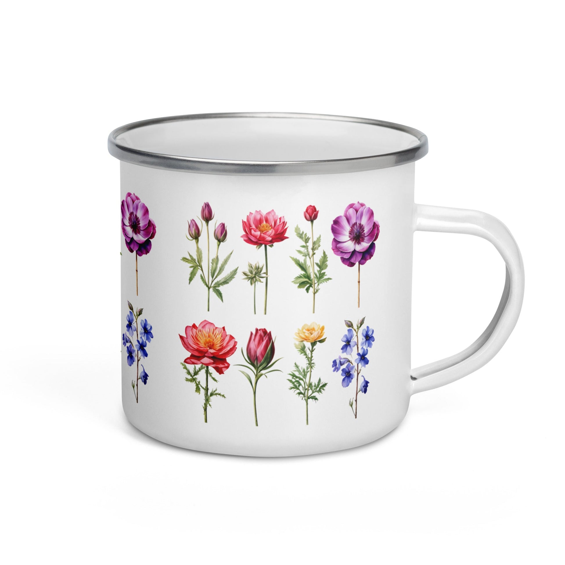 Flower Garden Enamel Mug (12 oz) - Mugs - Discovery Co.