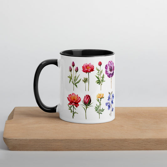 Flower Garden Mug With Color Inside (11 oz and 15 oz) - Mugs - Discovery Co.