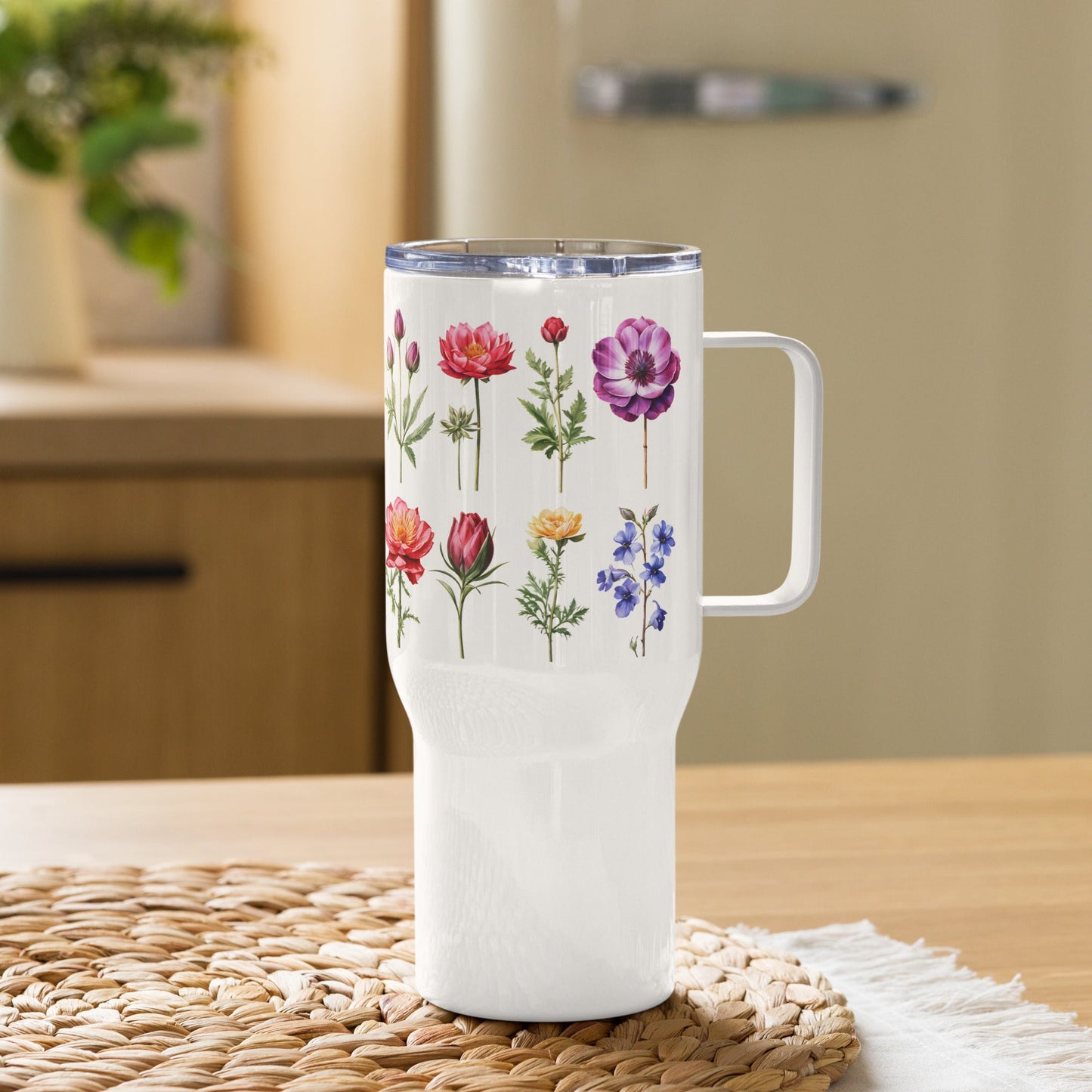 Flower Garden Stainless Steel Travel Mug (25 oz) - Travel Mug - Discovery Co.