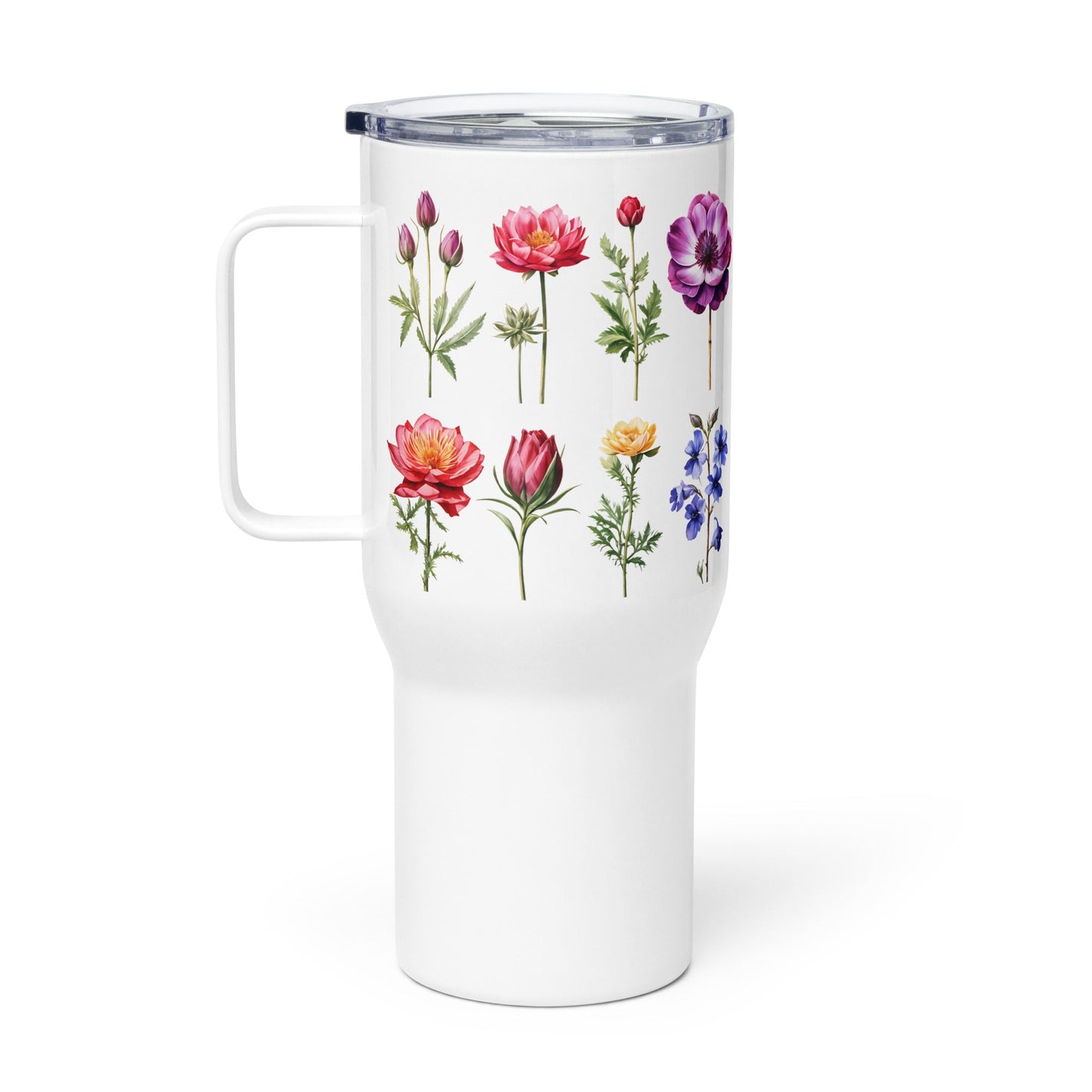 Flower Garden Stainless Steel Travel Mug (25 oz) - Travel Mug - Discovery Co.