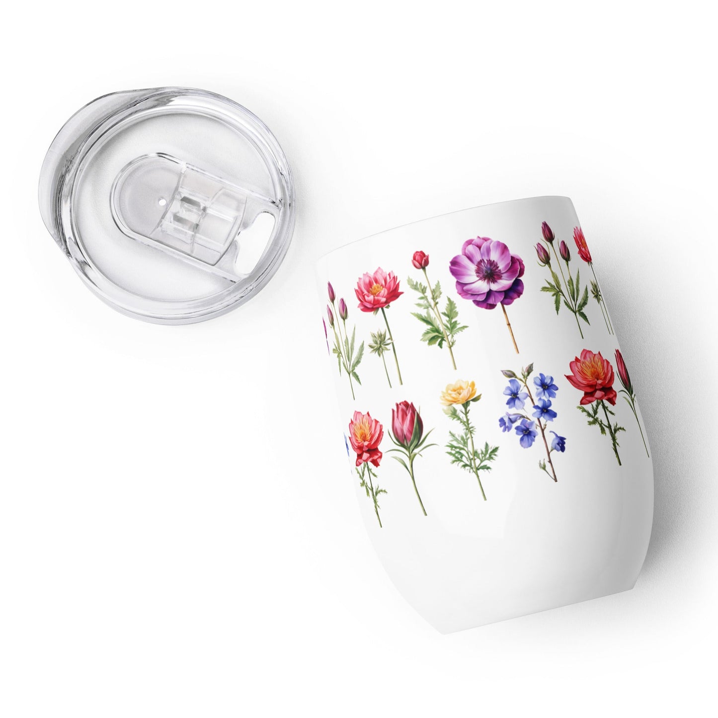 Flower Garden Wine Tumbler - Tumblers - Discovery Co.