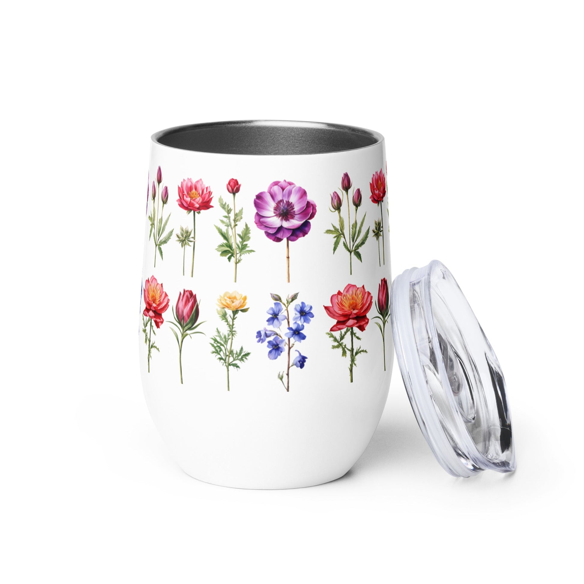 Flower Garden Wine Tumbler - Tumblers - Discovery Co.