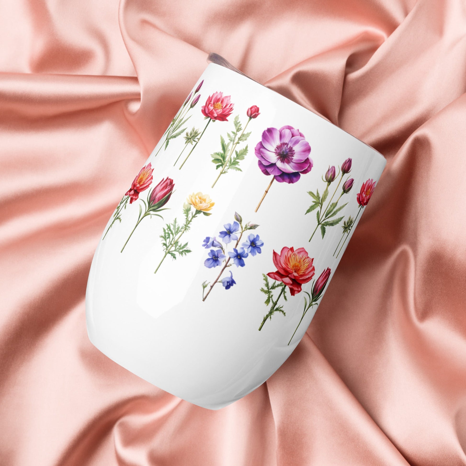 Flower Garden Wine Tumbler - Tumblers - Discovery Co.