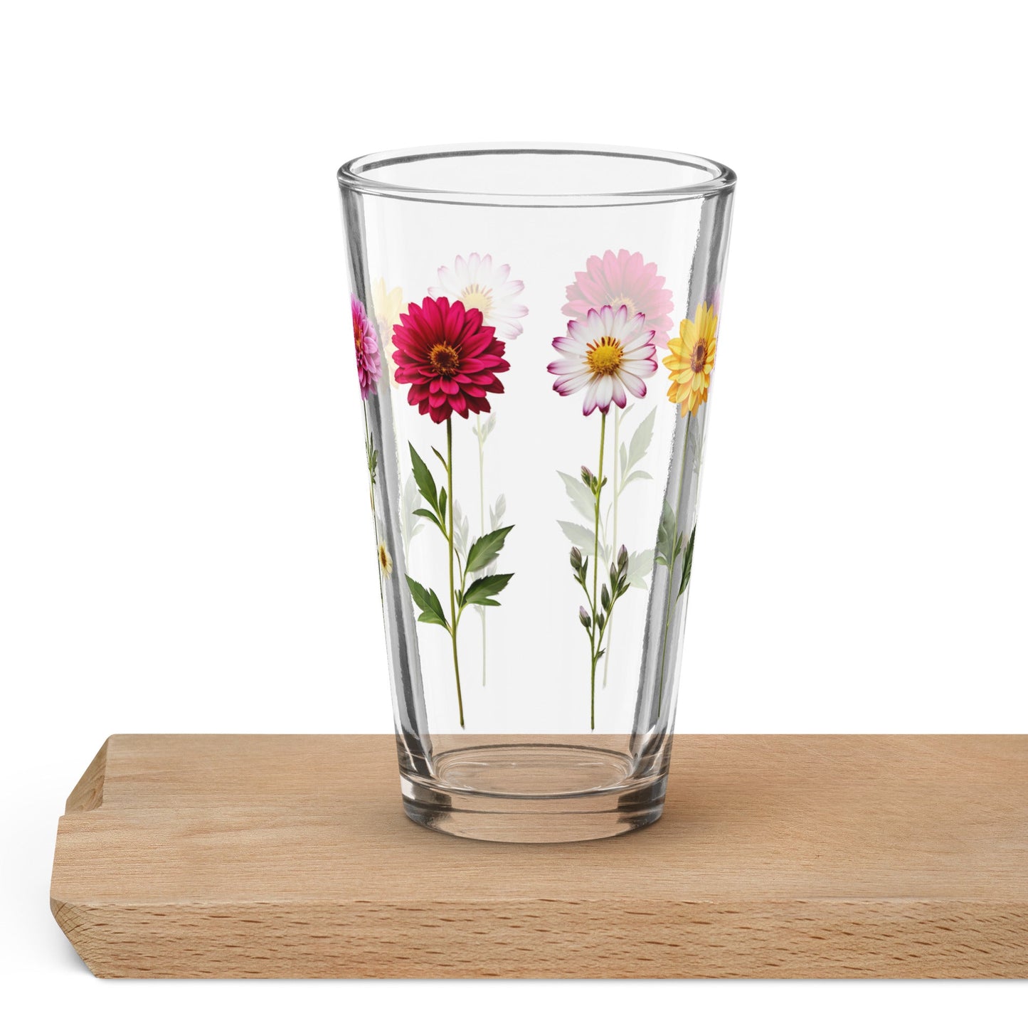 Flower Pint Glass (16 oz) - Beer Glass - Discovery Co.