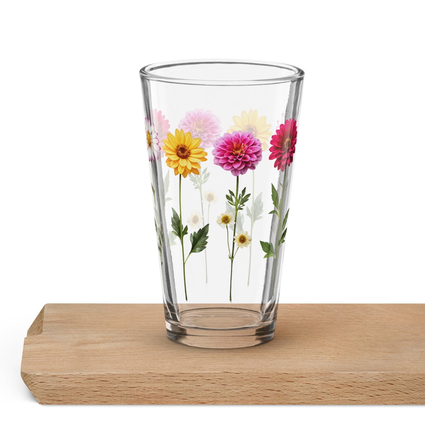 Flower Pint Glass (16 oz) - Beer Glass - Discovery Co.