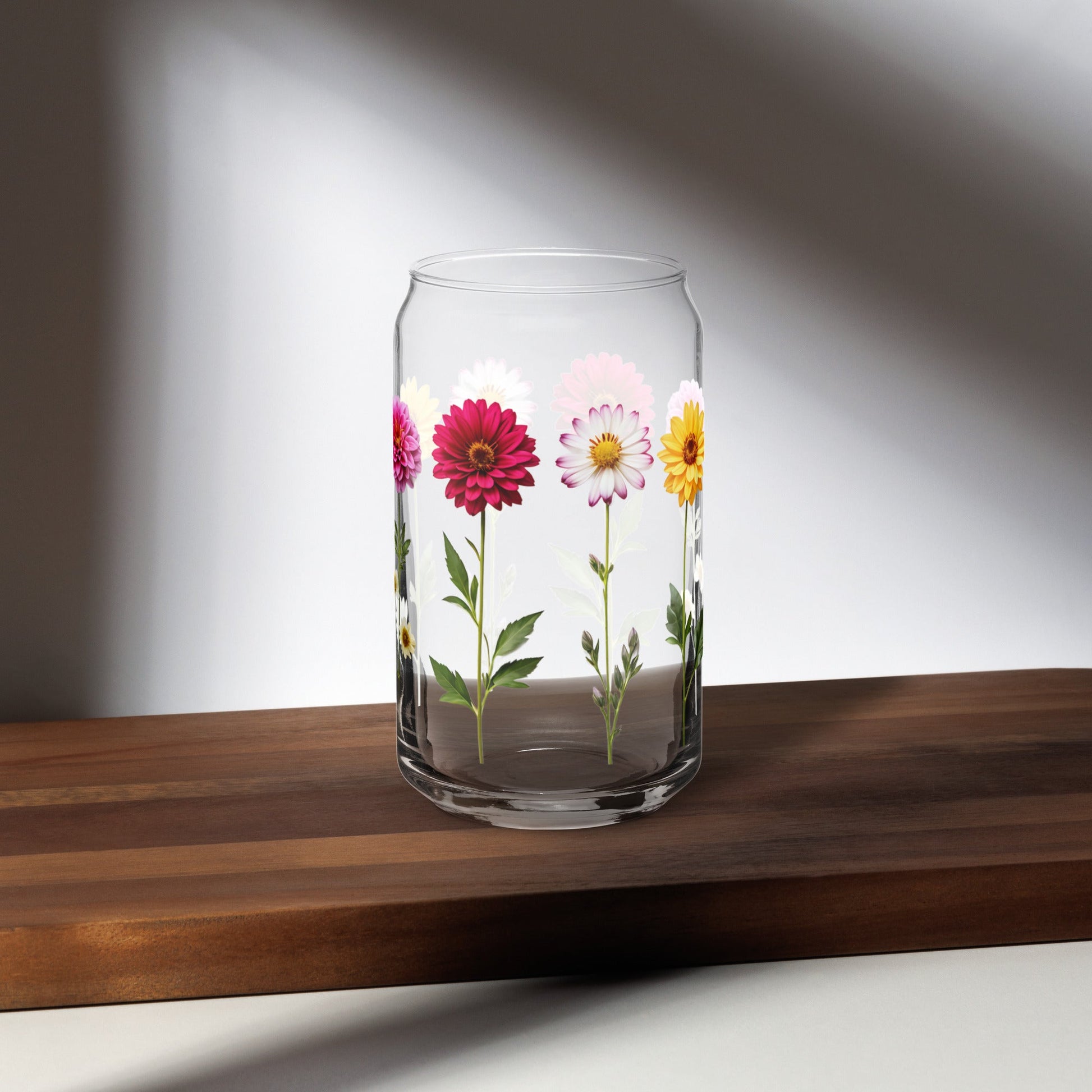 Flowers Can - shaped Glass - Can - Shaped Glass - Discovery Co.