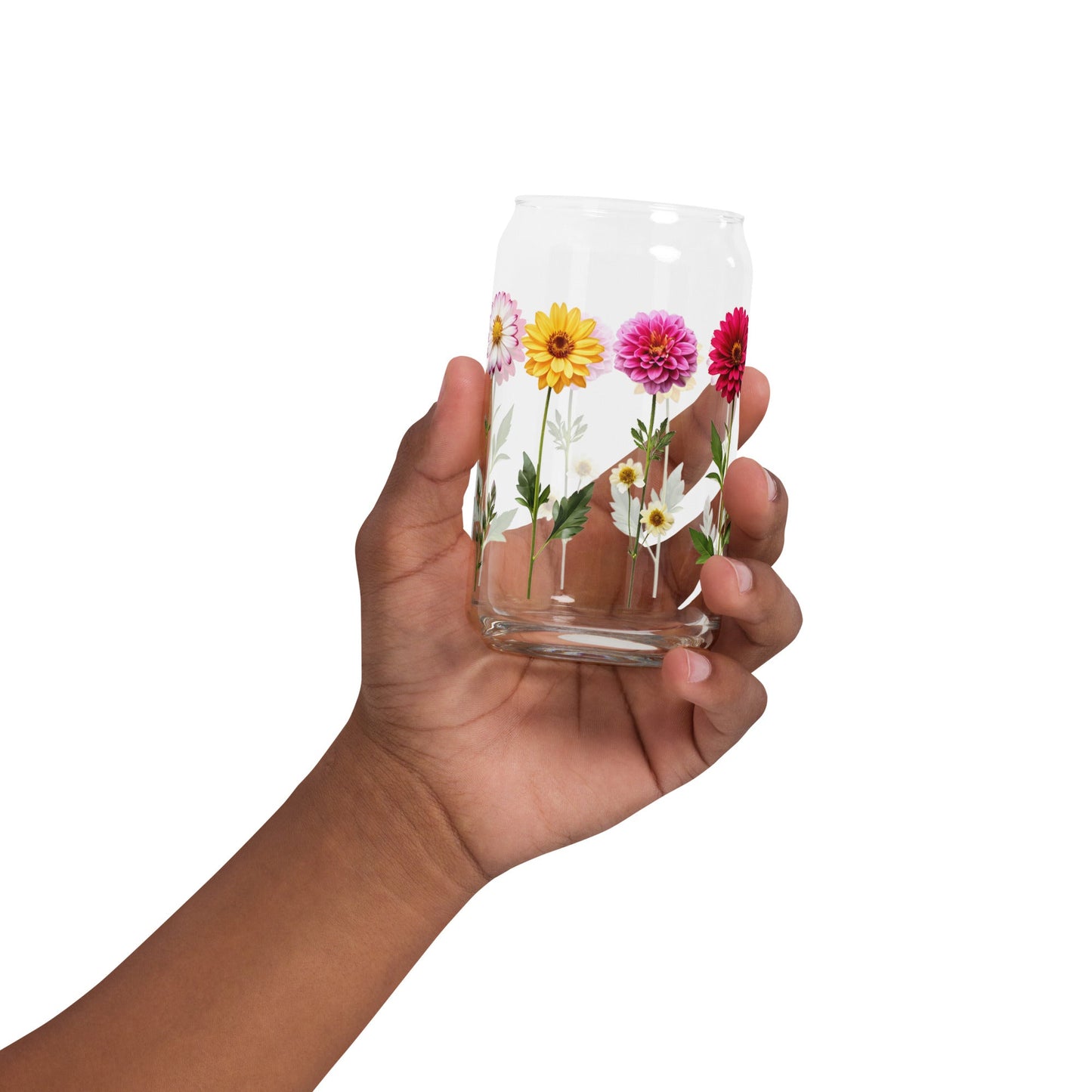 Flowers Can - shaped Glass - Can - Shaped Glass - Discovery Co.