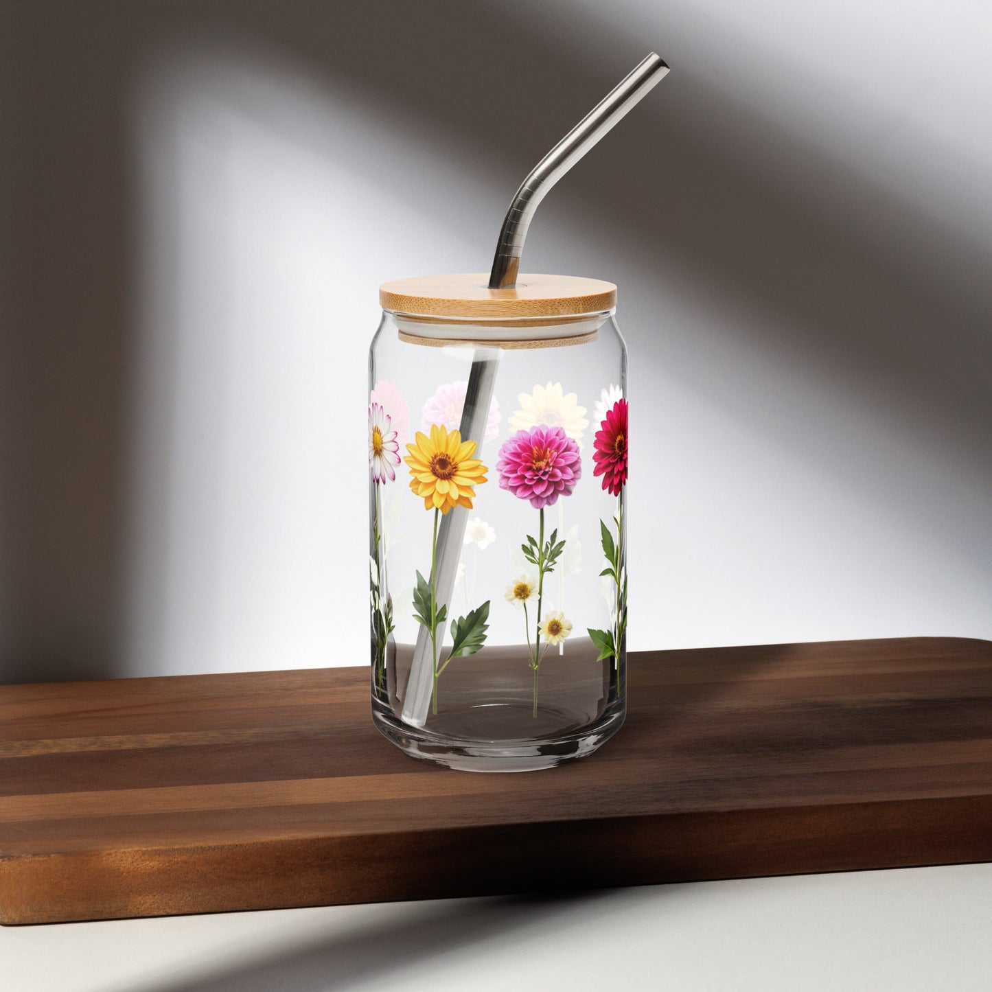 Flowers Can - shaped Glass - Can - Shaped Glass - Discovery Co.