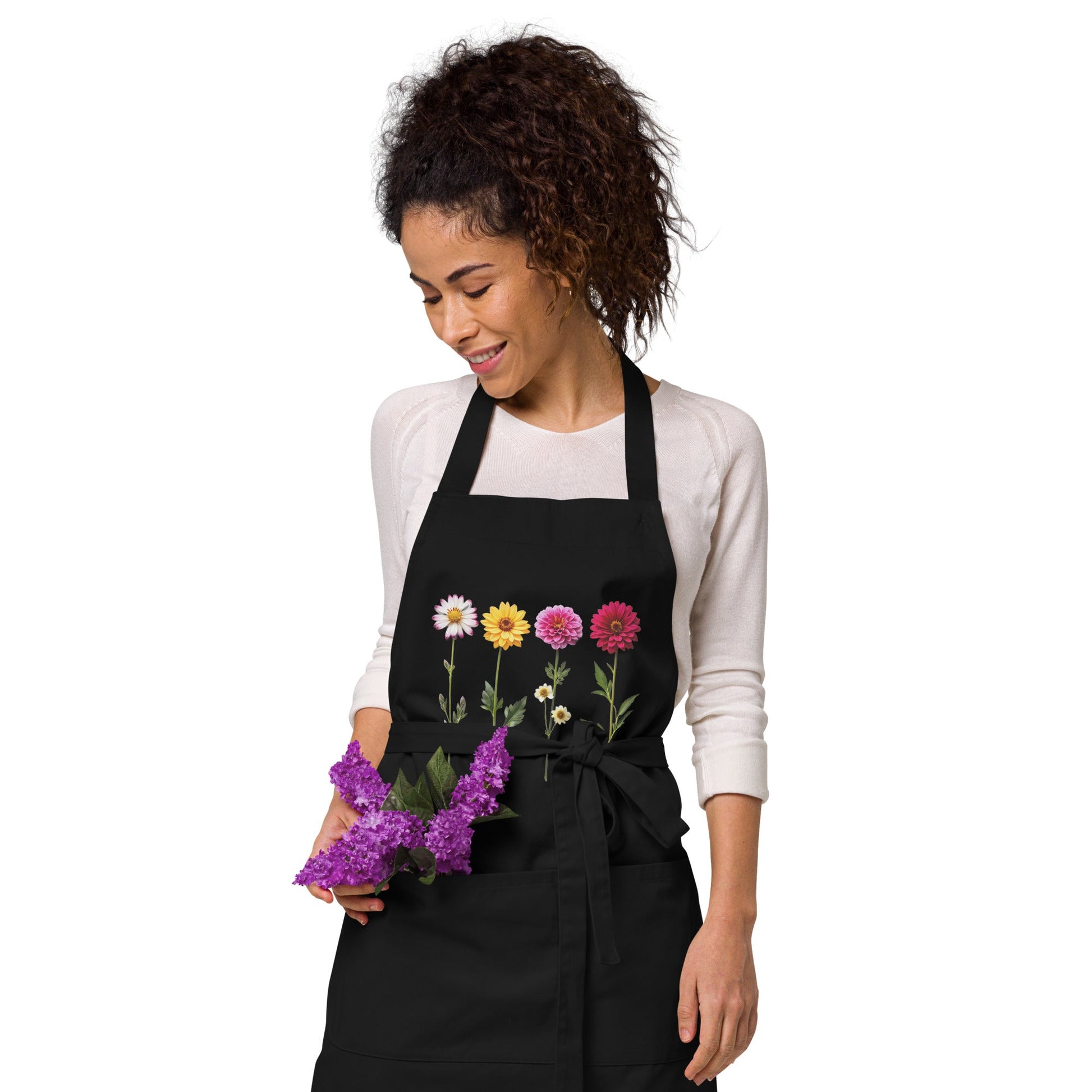 Flowers Organic Cotton Apron - Aprons - Discovery Co.
