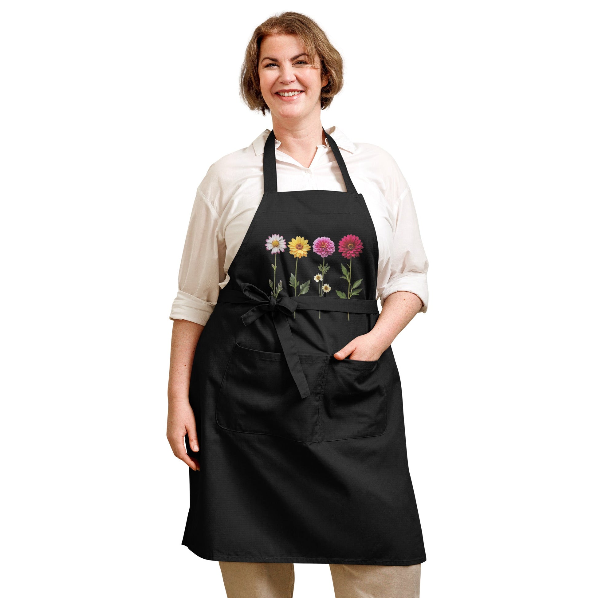 Flowers Organic Cotton Apron - Aprons - Discovery Co.