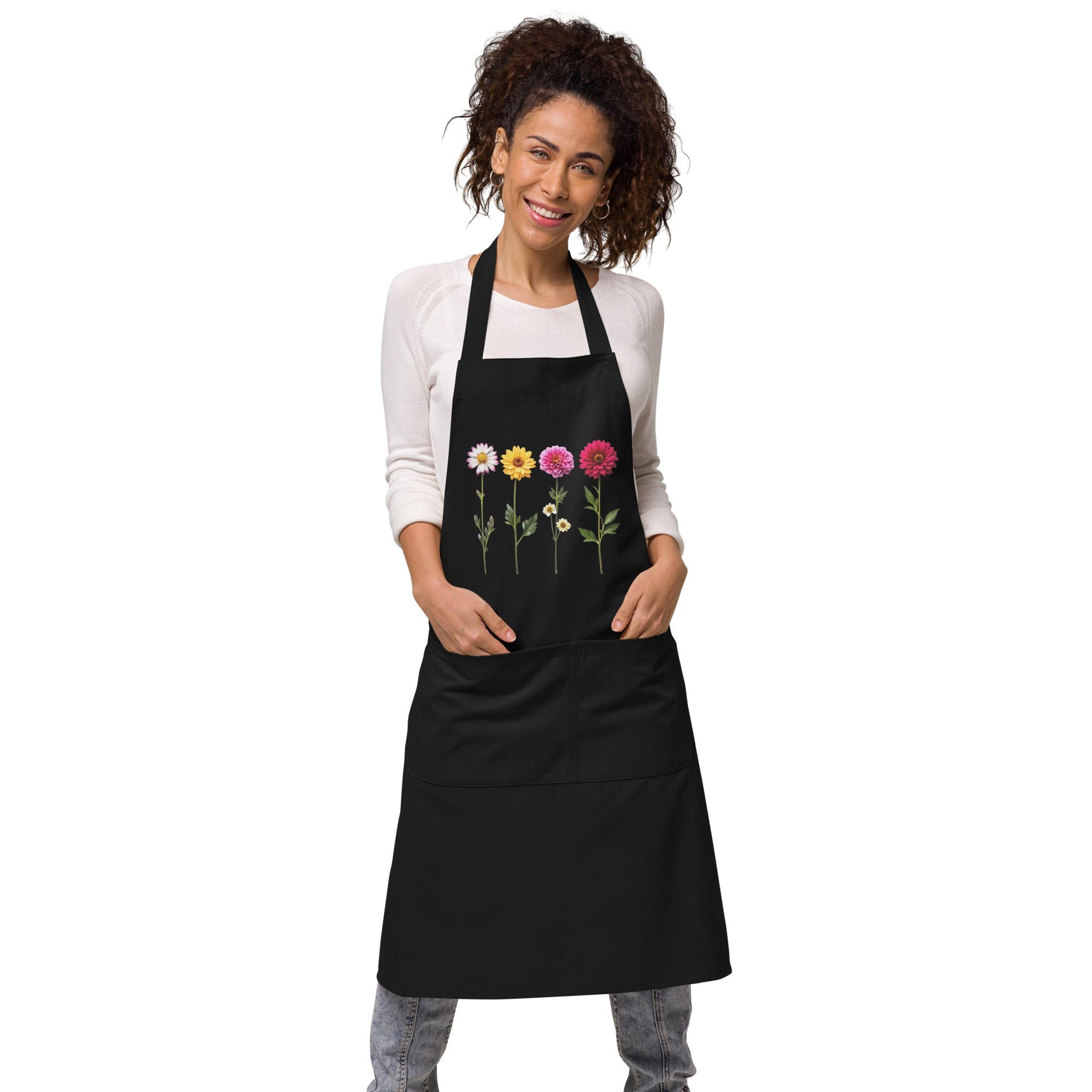 Flowers Organic Cotton Apron - Aprons - Discovery Co.