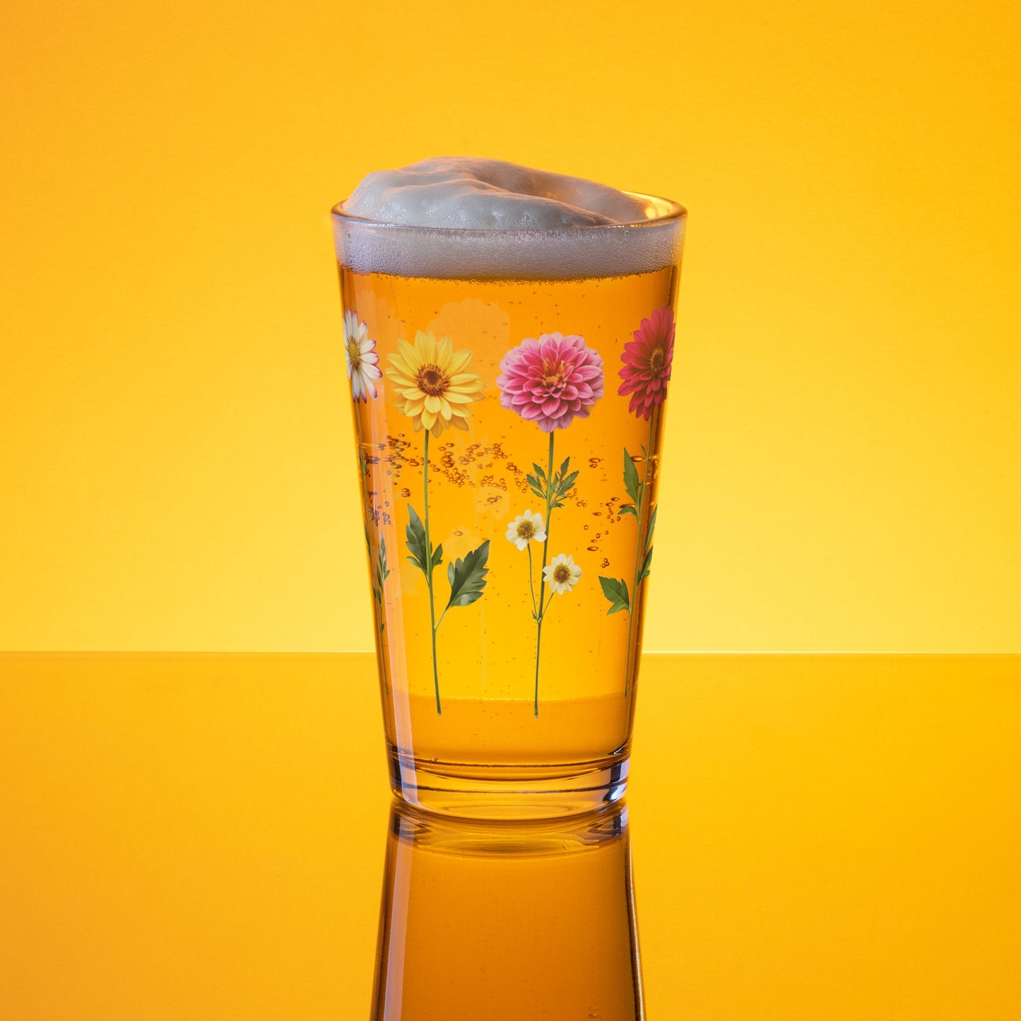 Flowers Pint Glass (16 oz) - Beer Glass - Discovery Co.