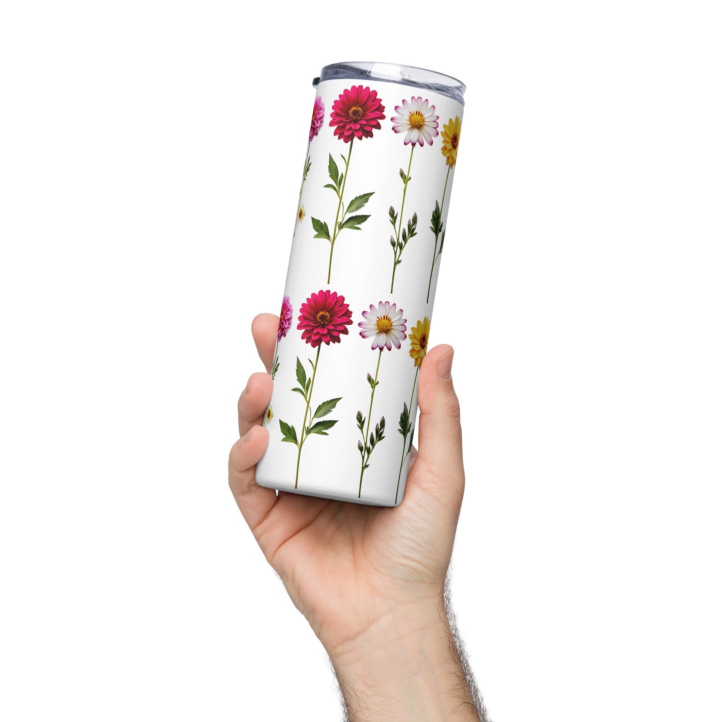 Flowers Stainless Steel Tumbler (20 oz) - Steel Tumbler - Discovery Co.