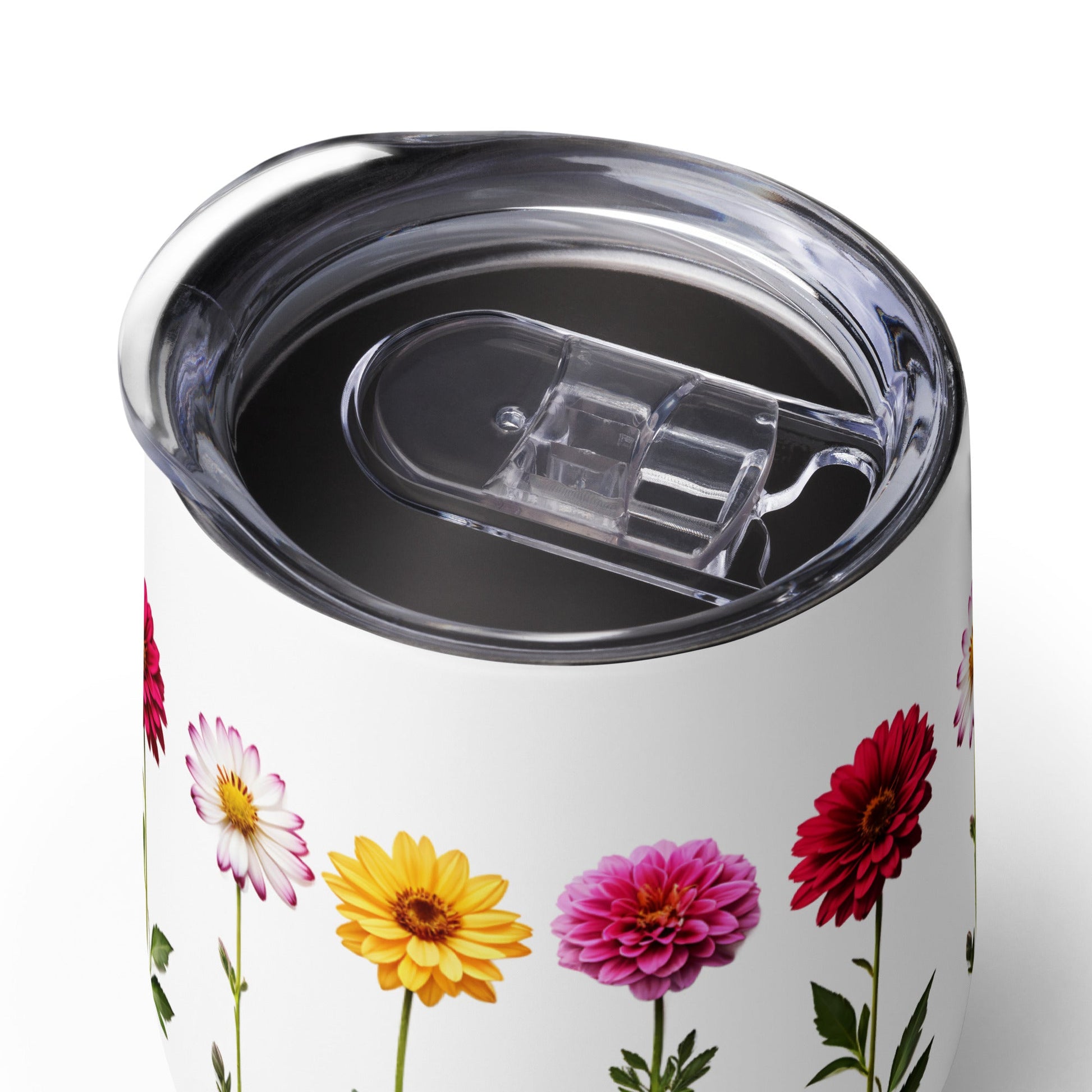 Flowers Stainless Steel Wine Tumbler - Tumblers - Discovery Co.
