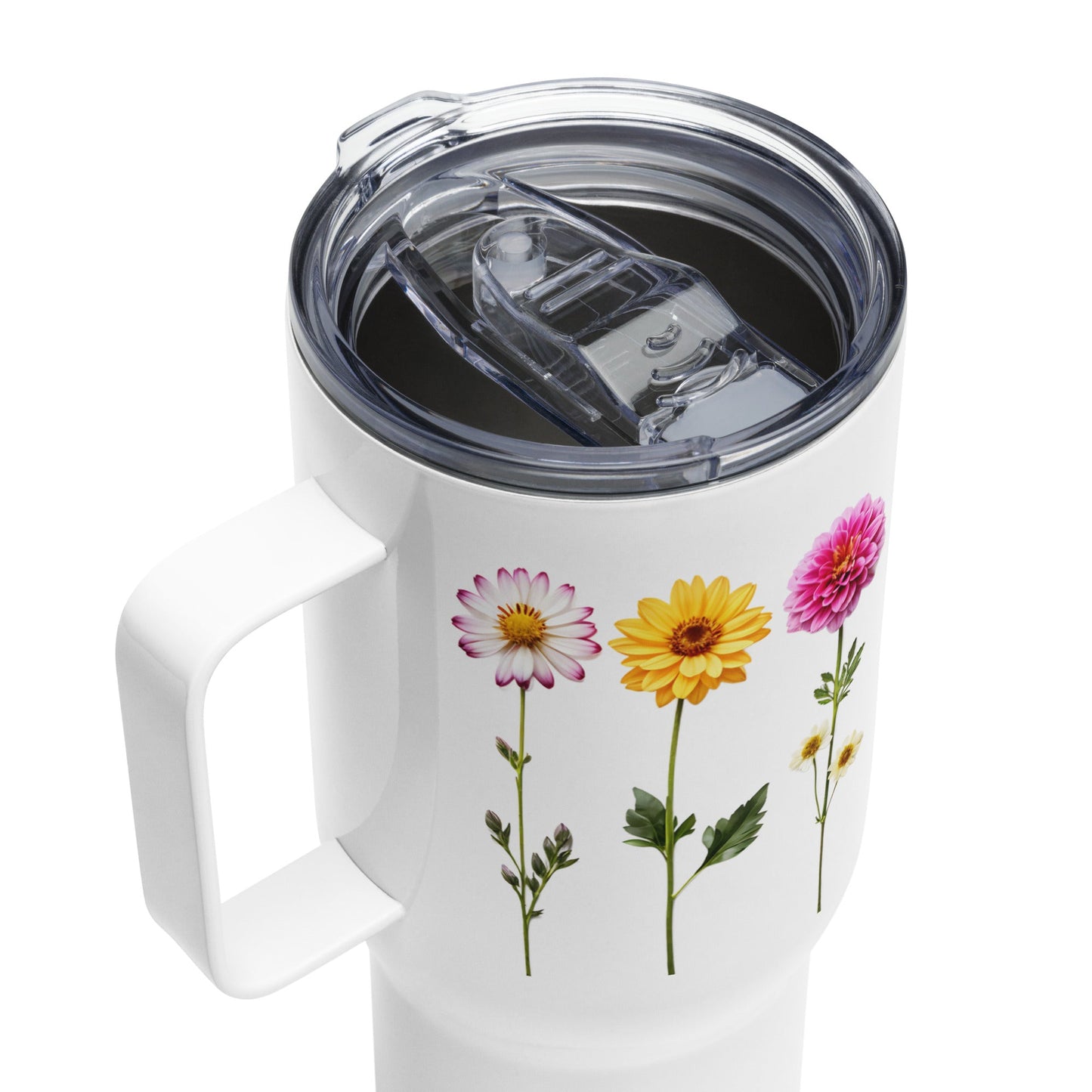 Flowers Travel Mug (25 oz) - Mugs - Discovery Co.