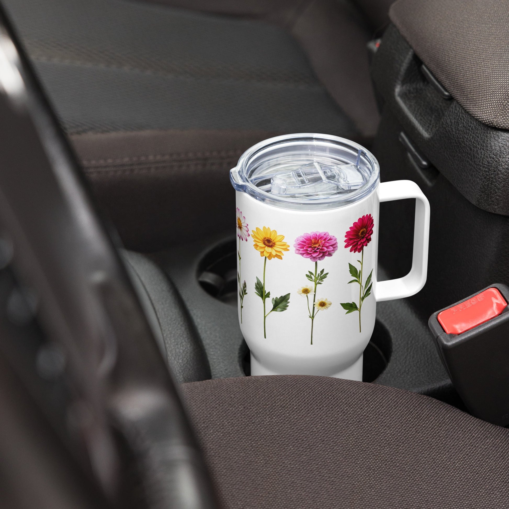 Flowers Travel Mug (25 oz) - Mugs - Discovery Co.