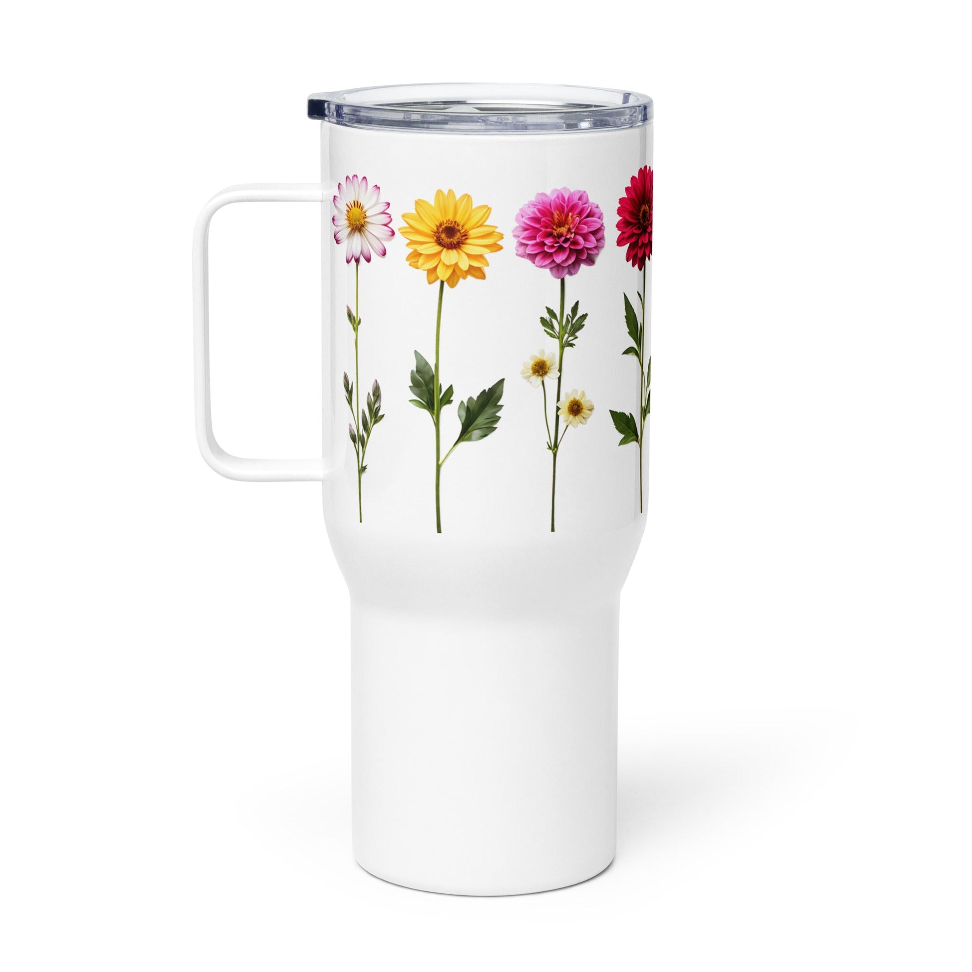 Flowers Travel Mug (25 oz) - Mugs - Discovery Co.