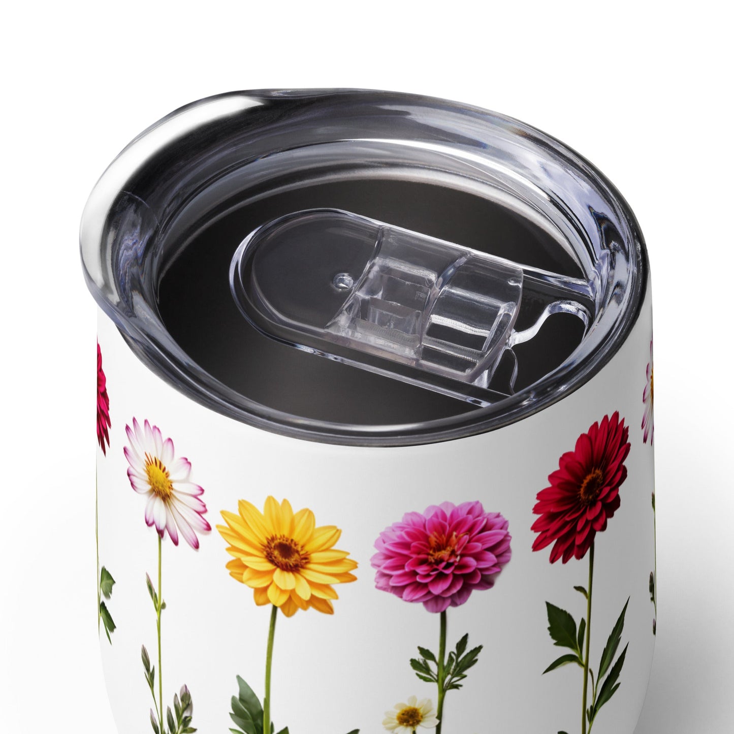 Flowers Wine Tumbler - Tumblers - Discovery Co.