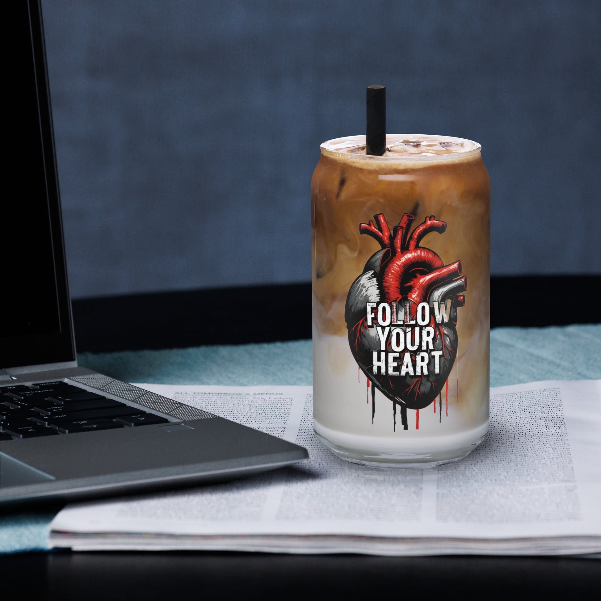 Follow Your Heart Can - Shaped Glass - Can - Shaped Glass - Discovery Co.