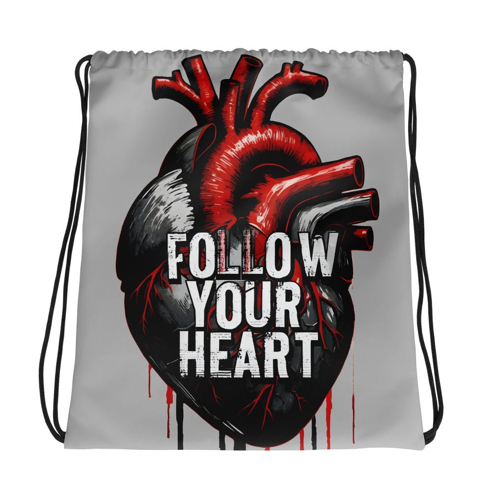Follow Your Heart Drawstring Bag - Drawstring Bag - Discovery Co.