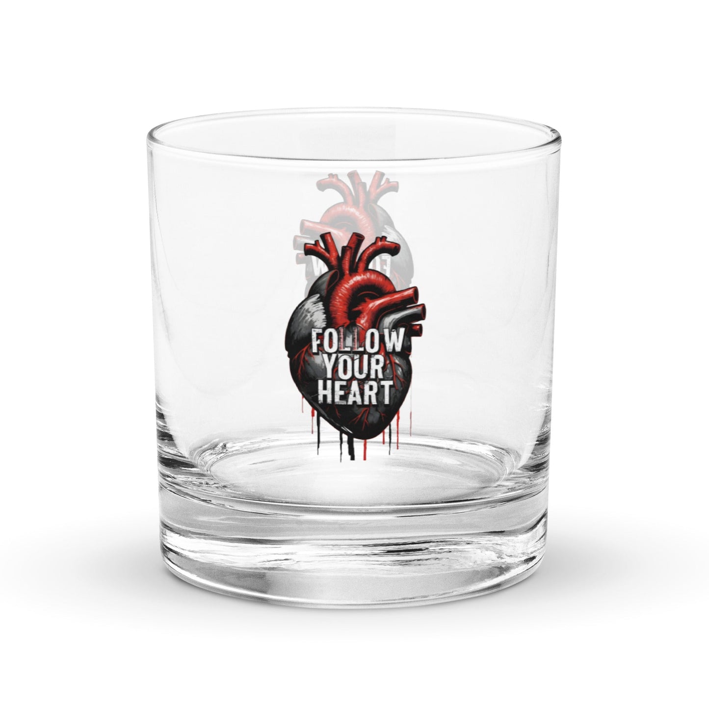 Follow Your Heart Rocks Glass - Rocks Glass - Discovery Co.