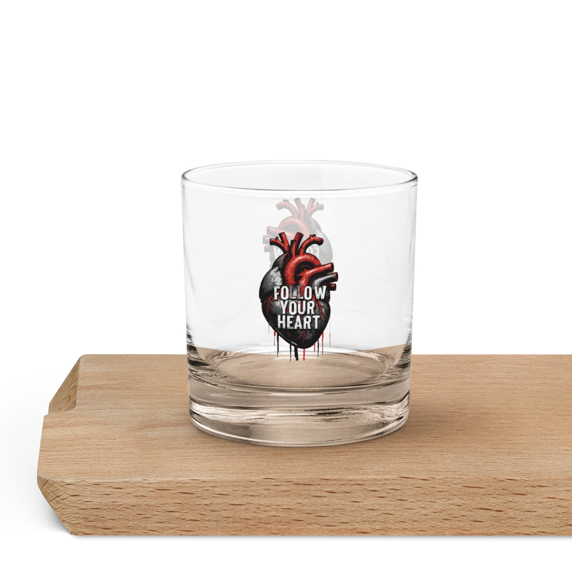 Follow Your Heart Rocks Glass - Rocks Glass - Discovery Co.