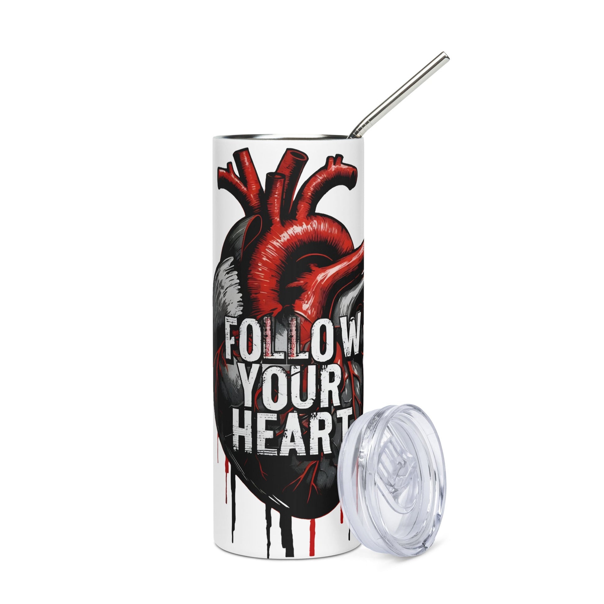Follow Your Heart Stainless Steel Tumbler - Steel Tumbler - Discovery Co.