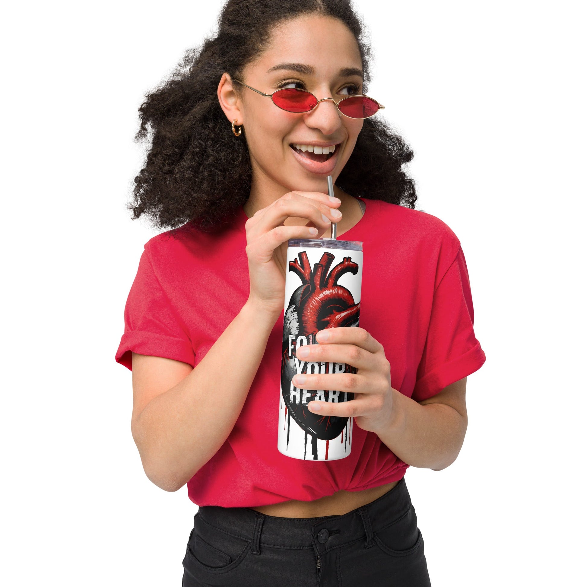 Follow Your Heart Stainless Steel Tumbler - Steel Tumbler - Discovery Co.