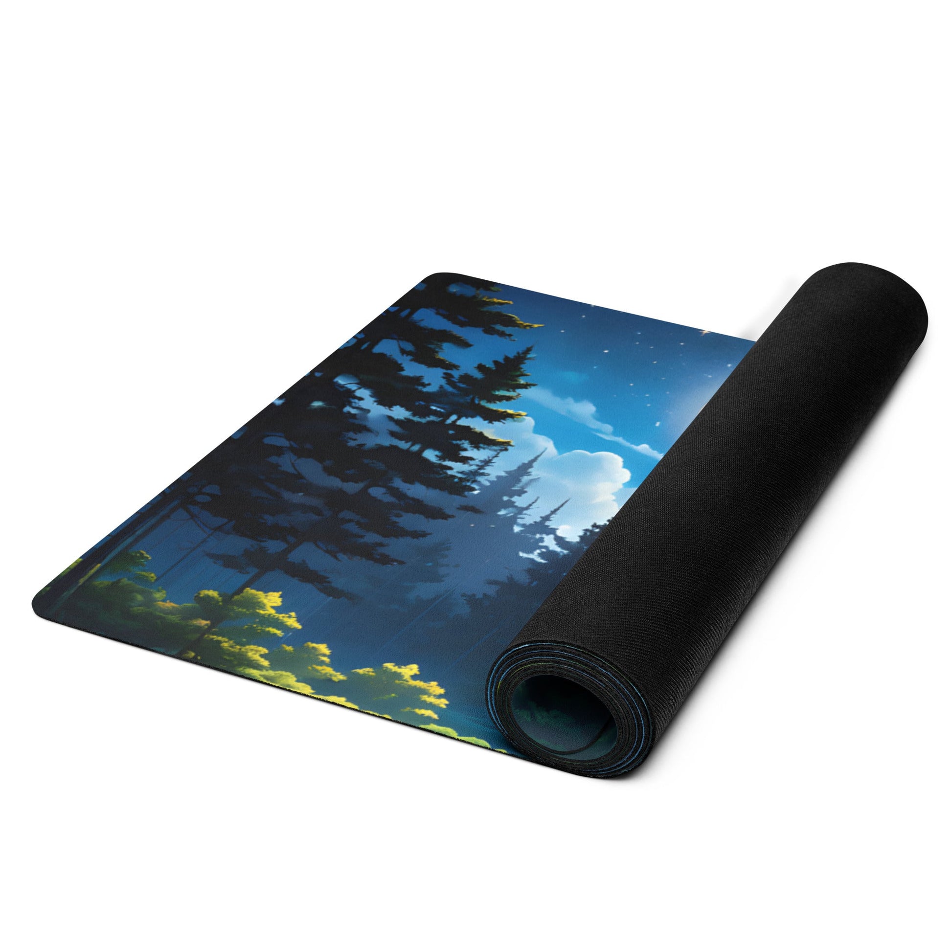 Forest At Night Yoga Mat - Yoga Mat - Discovery Co.
