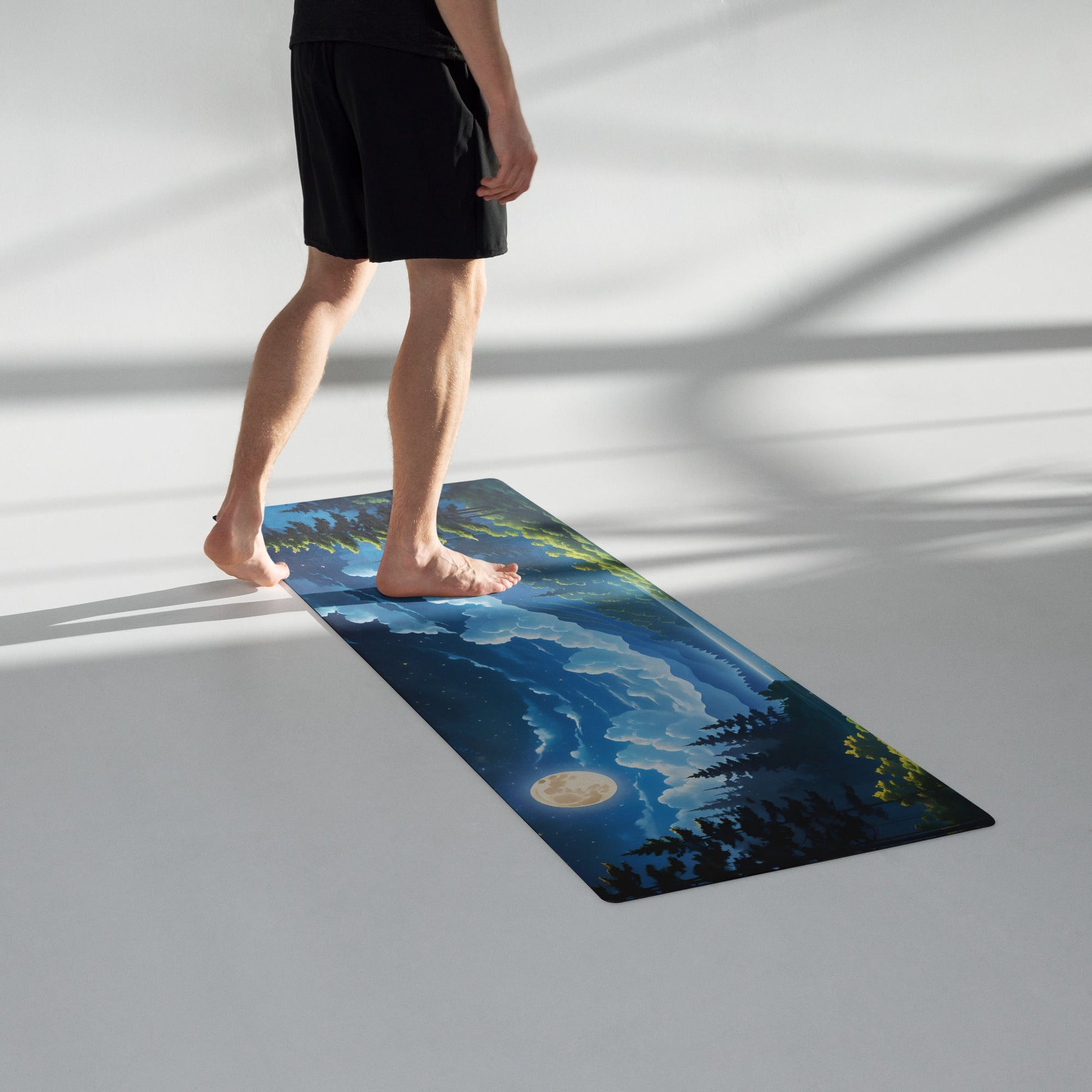 Forest At Night Yoga Mat - Yoga Mat - Discovery Co.