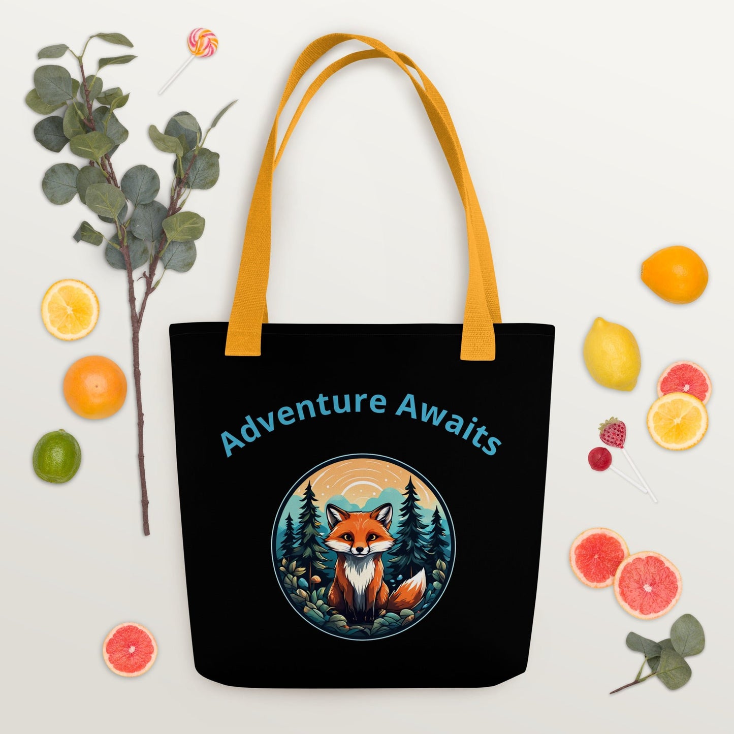 Forest Fox Adventure Awaits Tote Bag - Tote Bags - Discovery Co.