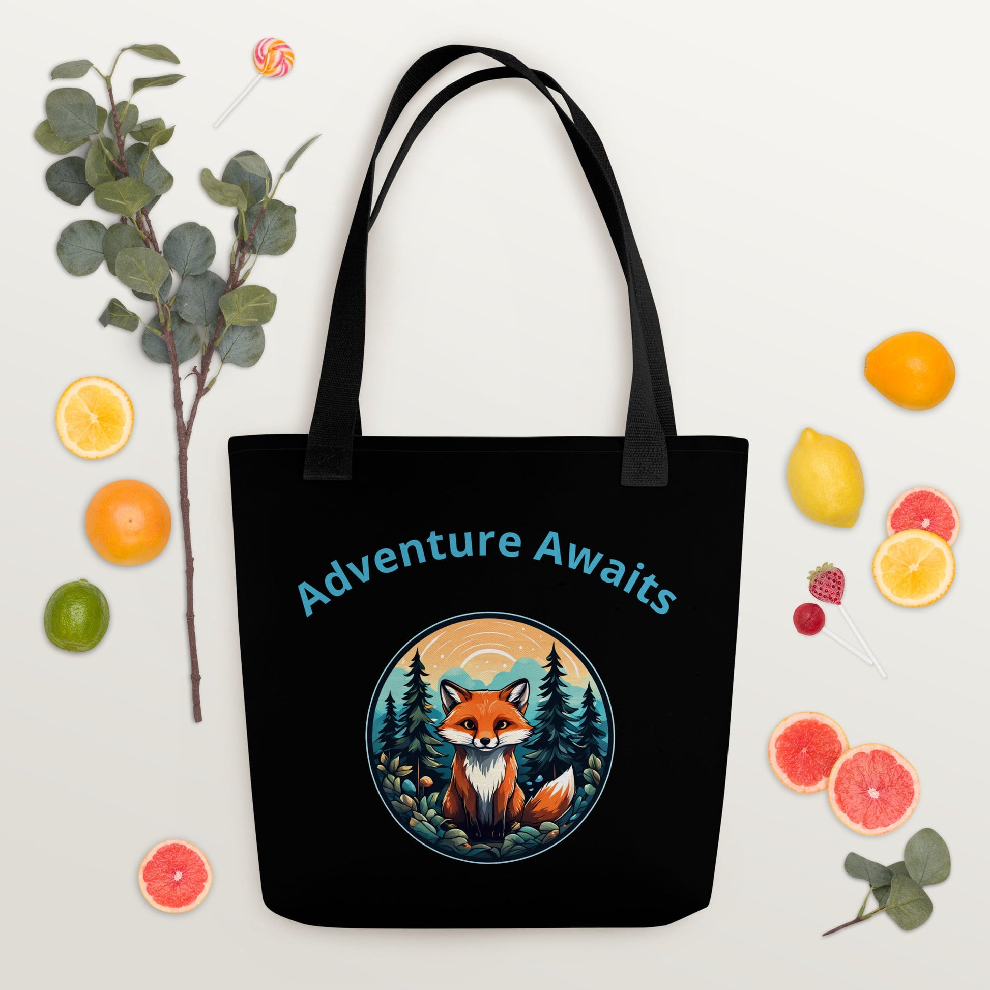 Forest Fox Adventure Awaits Tote Bag - Tote Bags - Discovery Co.