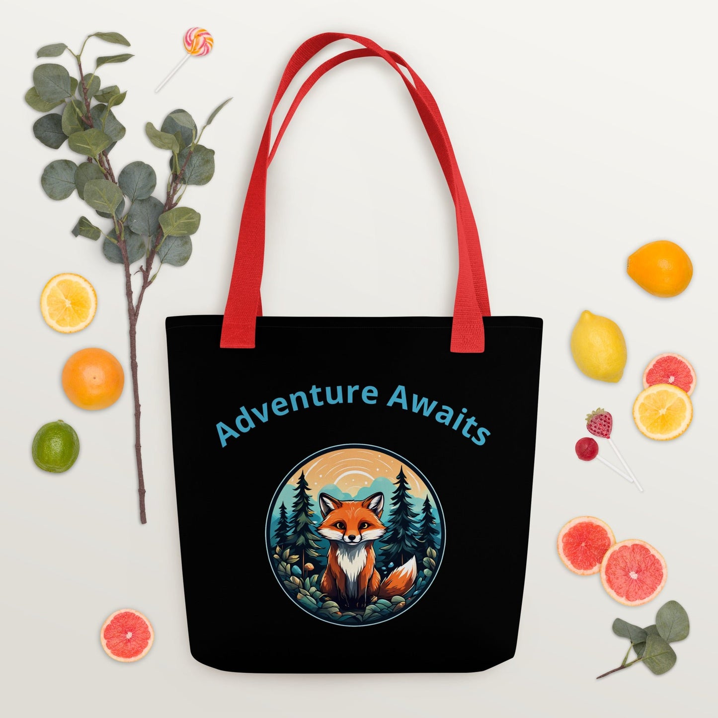 Forest Fox Adventure Awaits Tote Bag - Tote Bags - Discovery Co.