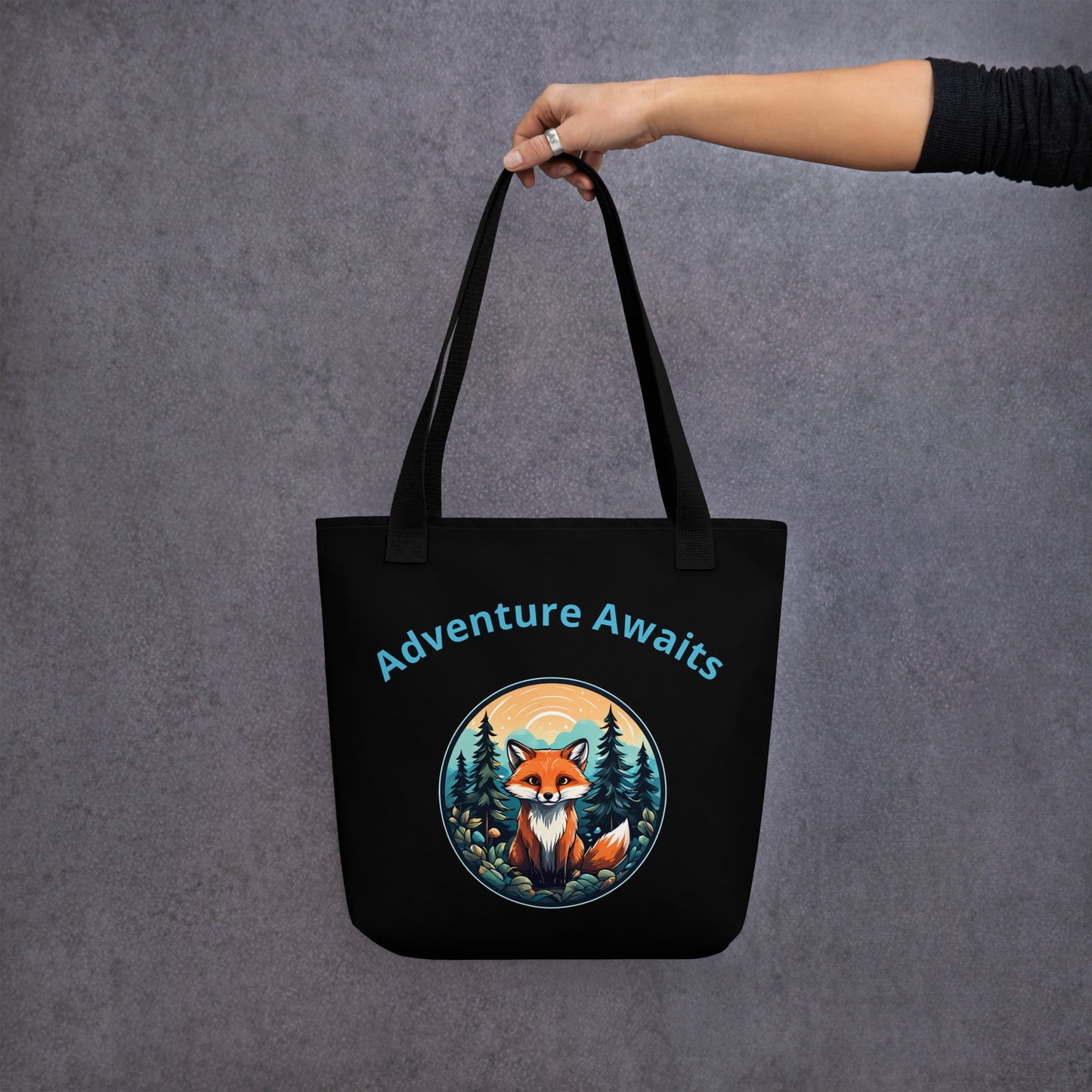 Forest Fox Adventure Awaits Tote Bag - Tote Bags - Discovery Co.