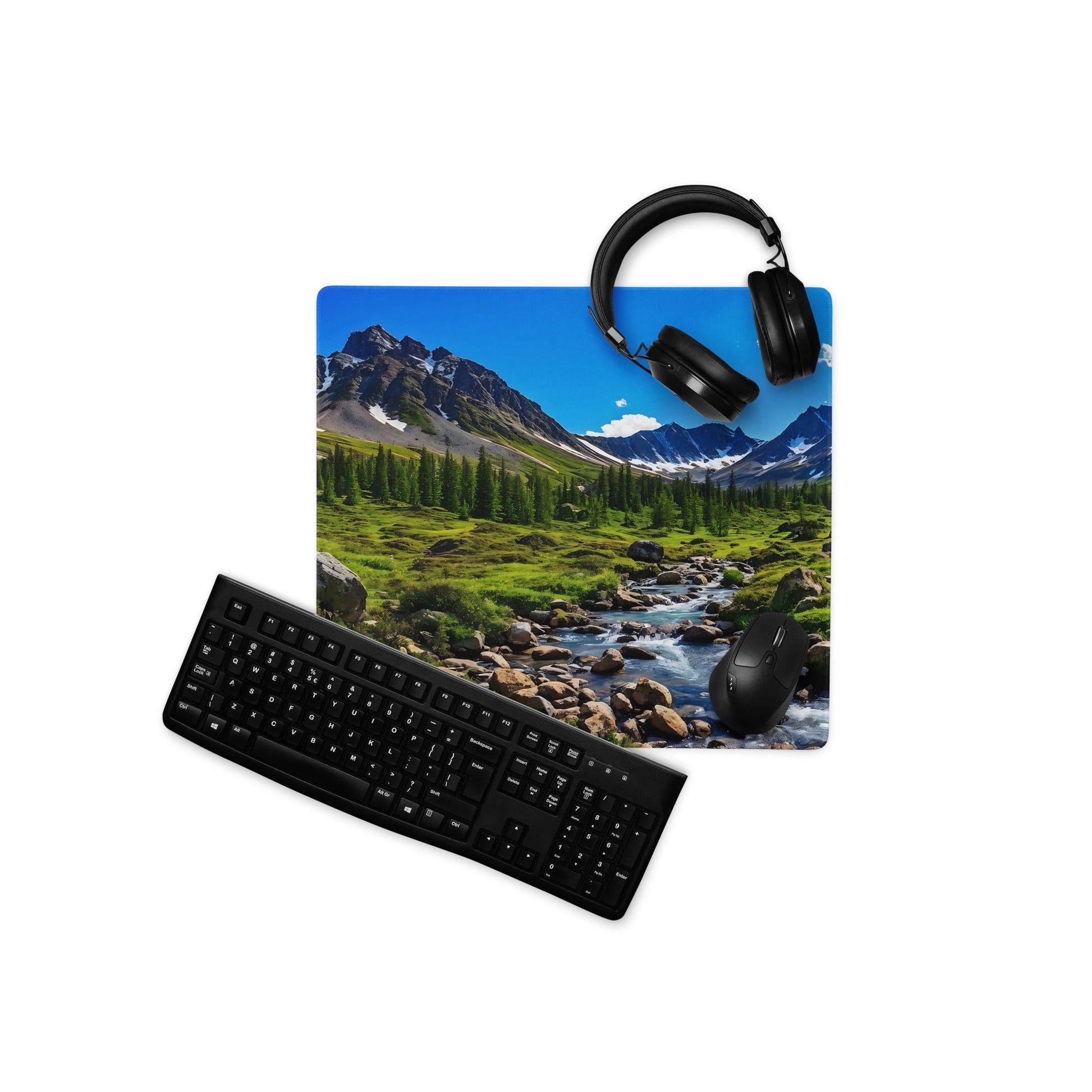 Forest Mountain Stream Gaming Mouse Pad - Mouse Pads - Discovery Co.