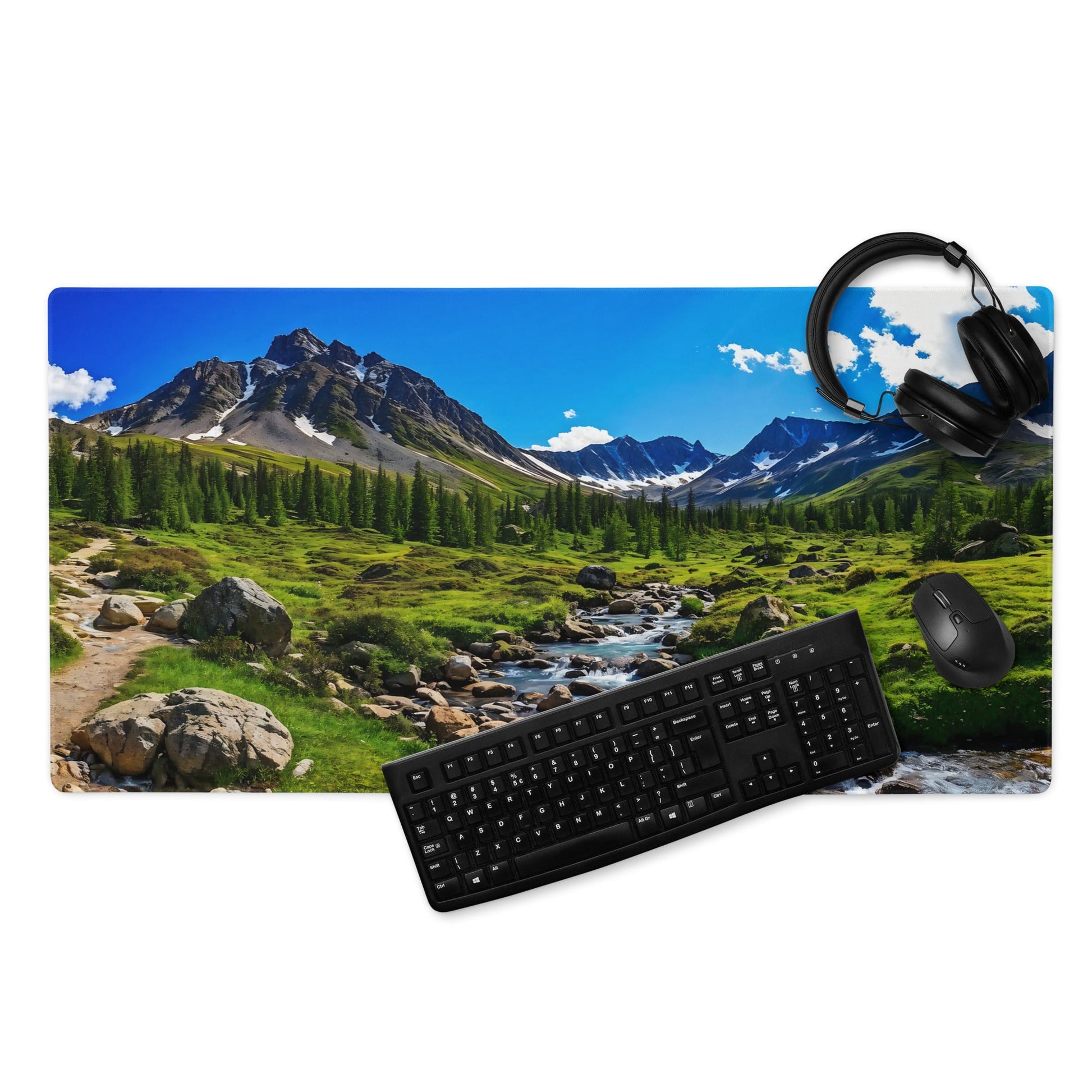 Forest Mountain Stream Gaming Mouse Pad - Mouse Pads - Discovery Co.