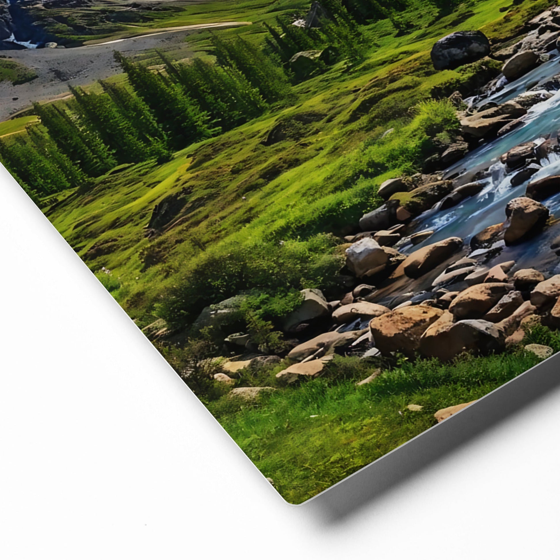 Forest Mountain Stream Metal Prints - Metal Prints - Discovery Co.