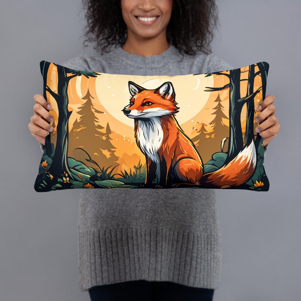 Fox In The Forest Basic Pillow - Pillows - Discovery Co.