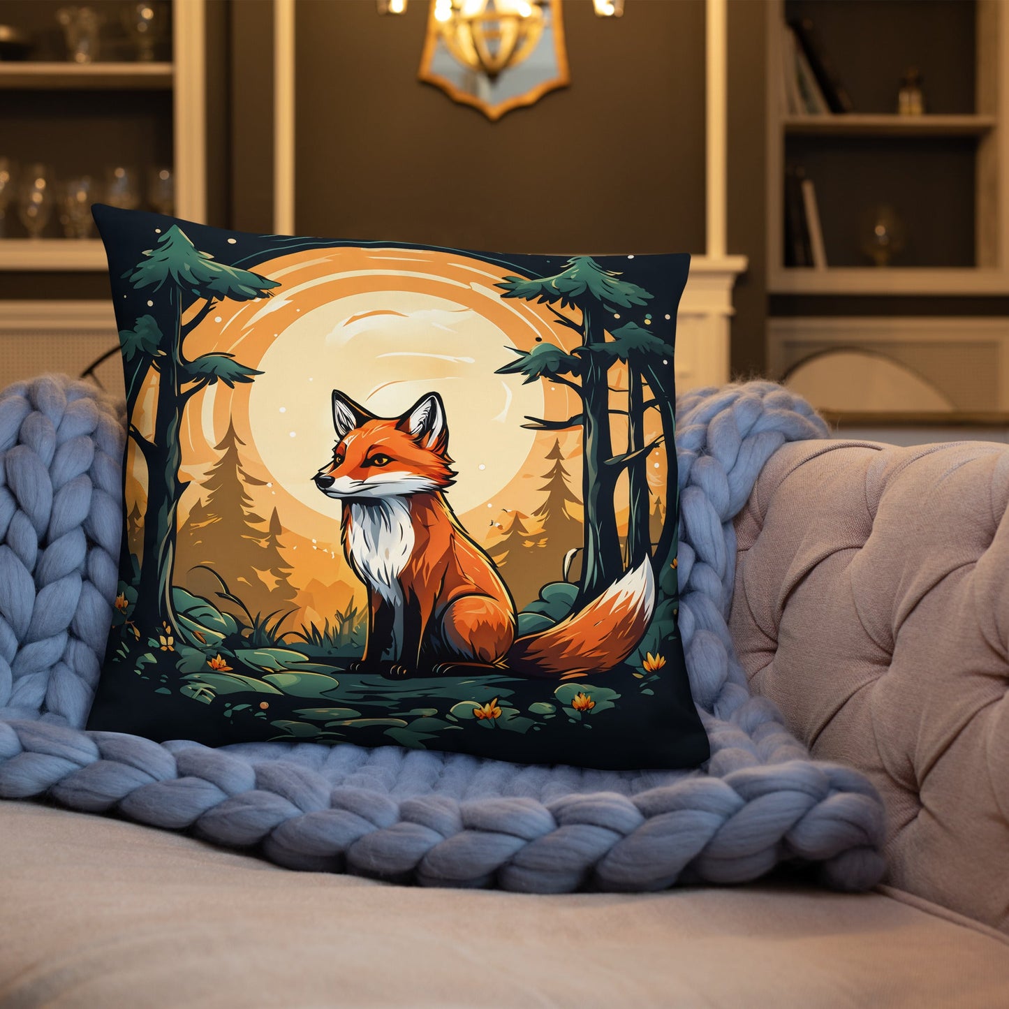 Fox In The Forest Basic Pillow - Pillows - Discovery Co.