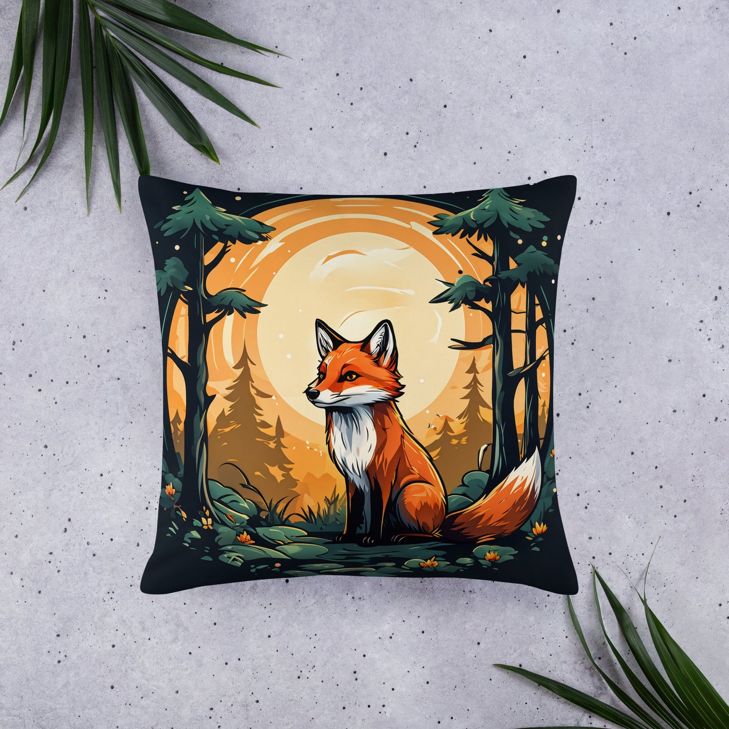 Fox In The Forest Basic Pillow - Pillows - Discovery Co.